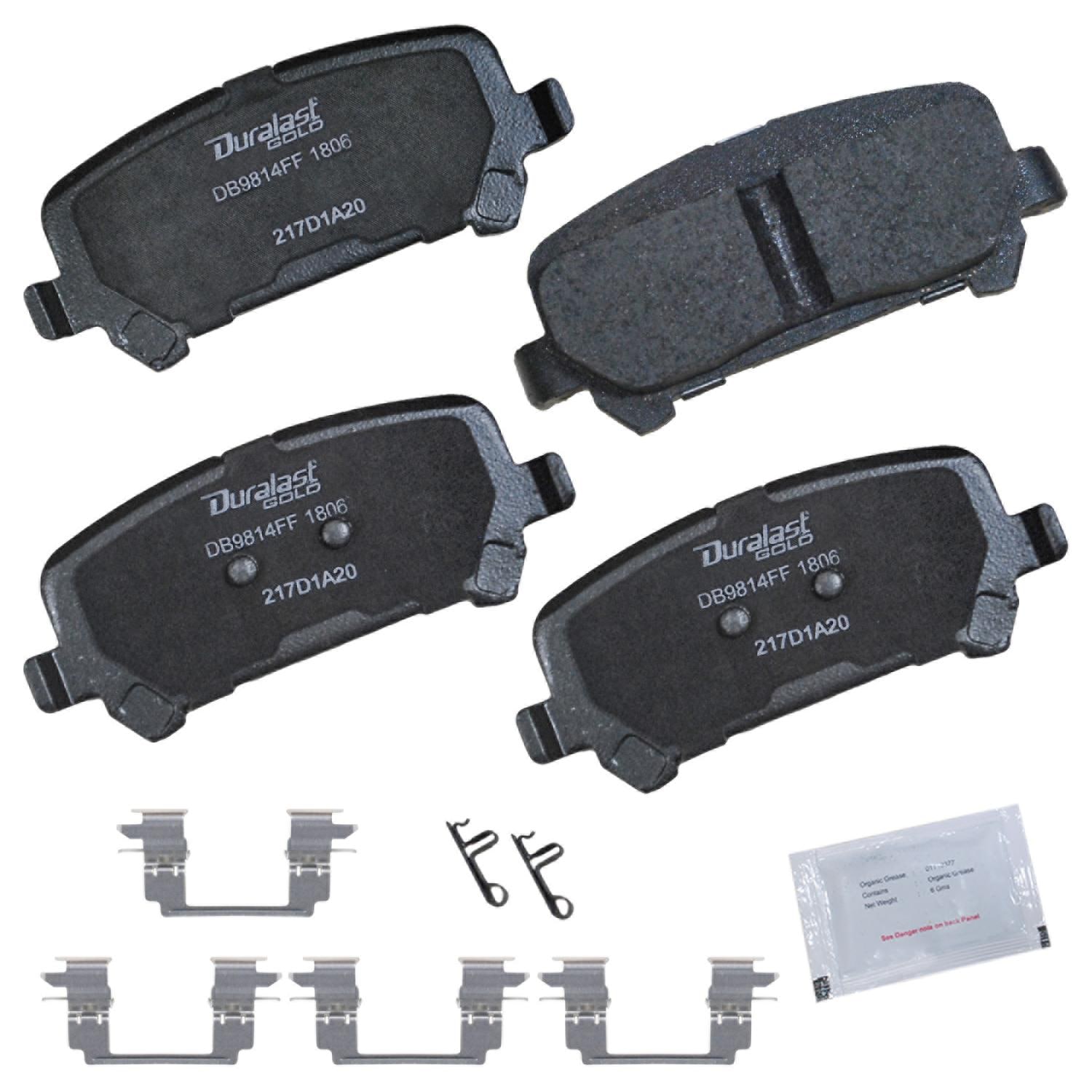Juego de Balatas de Disco Duralast Gold DG1806 for Chevrolet Colorado