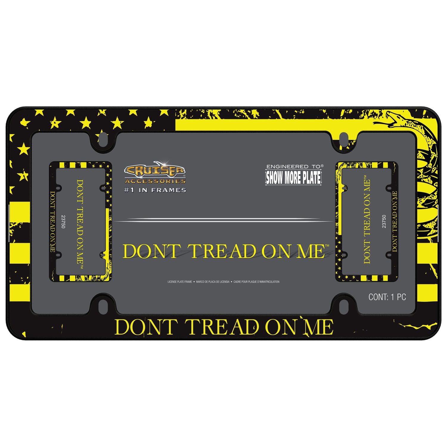 Cruiser Accessories Don't Tread On Me License Plate Frame | AutoZone