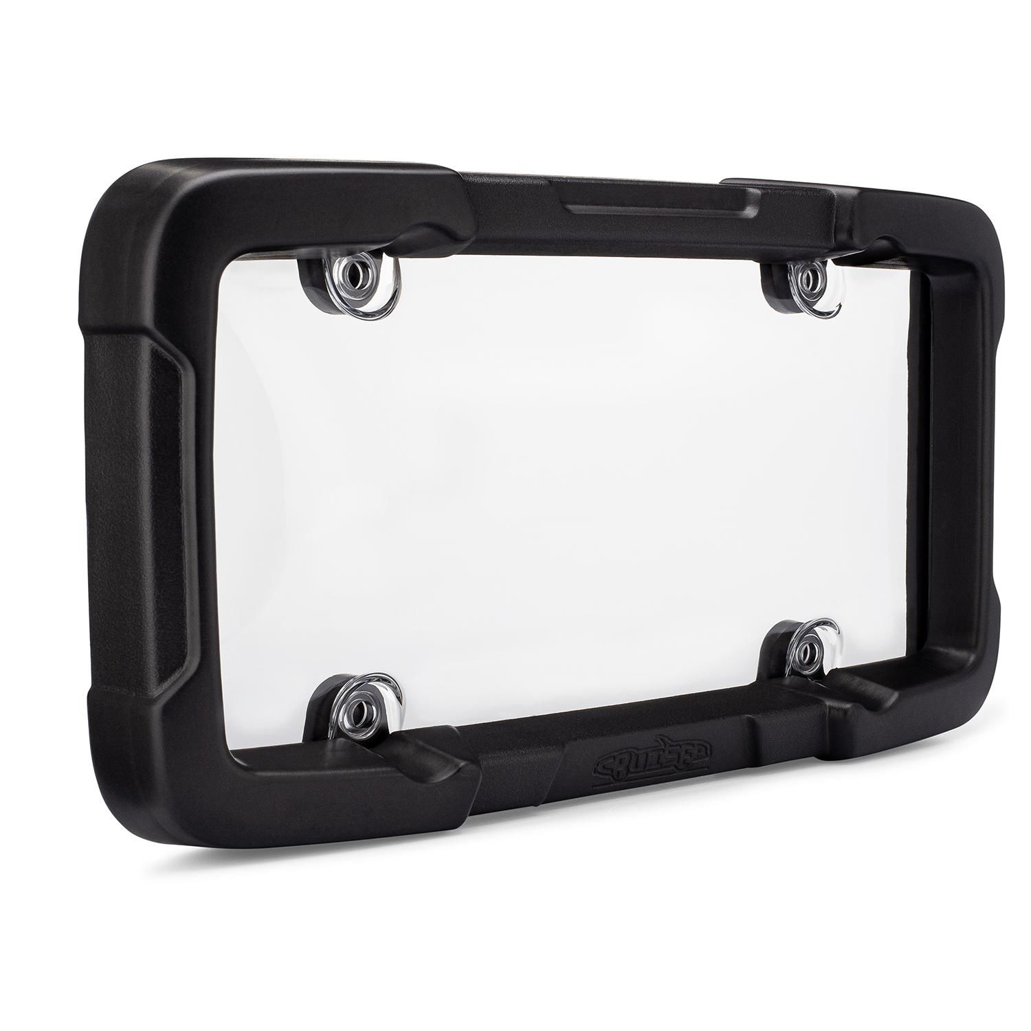 Cruiser Accessories Black Impact License Plate Frame and Cover