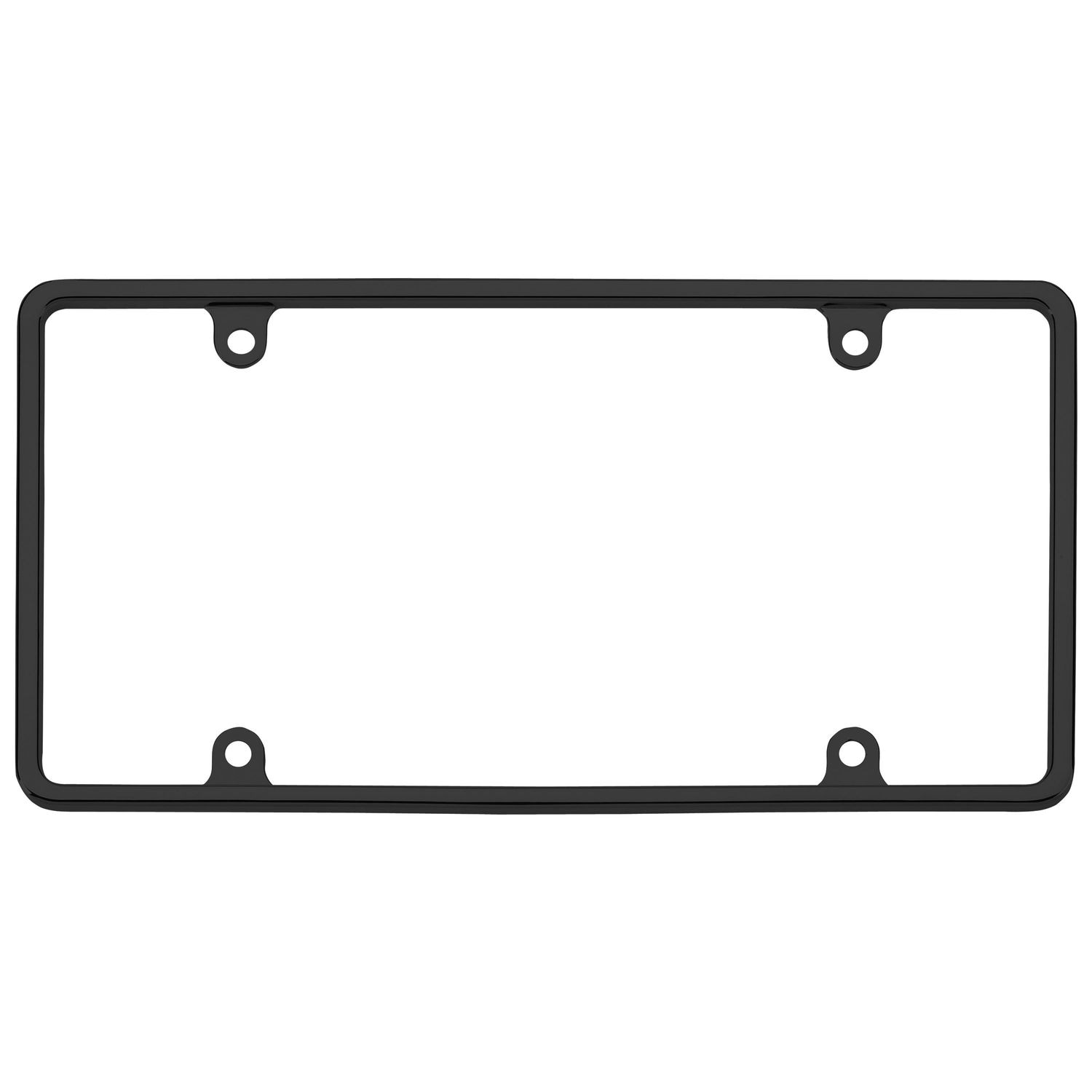 ProElite Black Slim Rim License Plate Frame