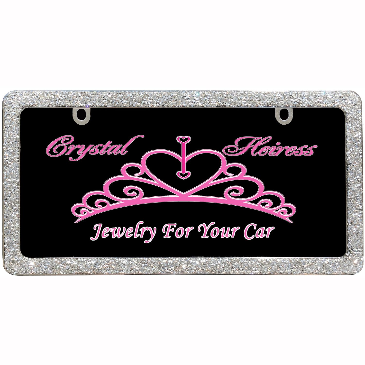 Crystal Heiress License Plate Frame 90141 | AutoZone