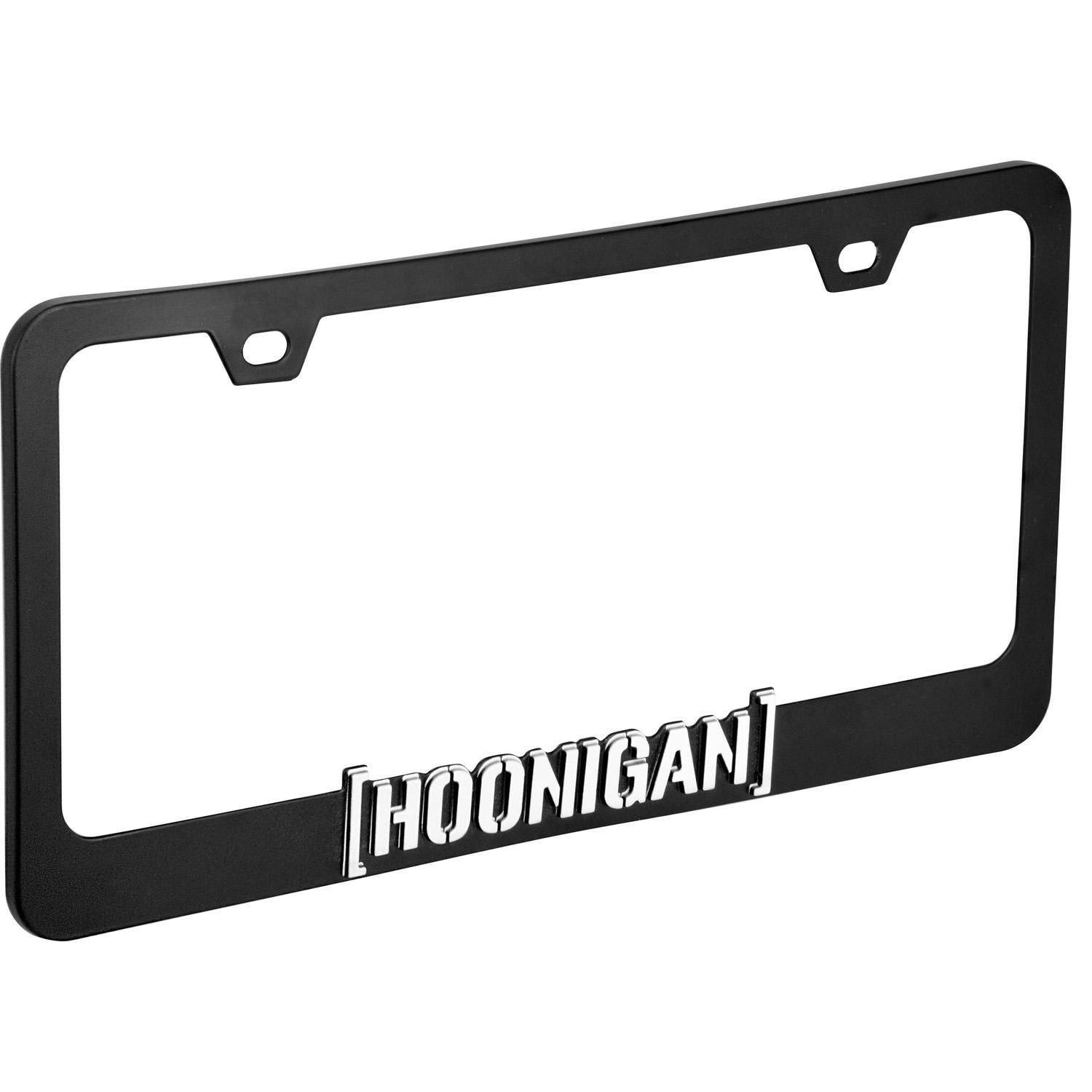 Hoonigan Black License Plate Frame | AutoZone