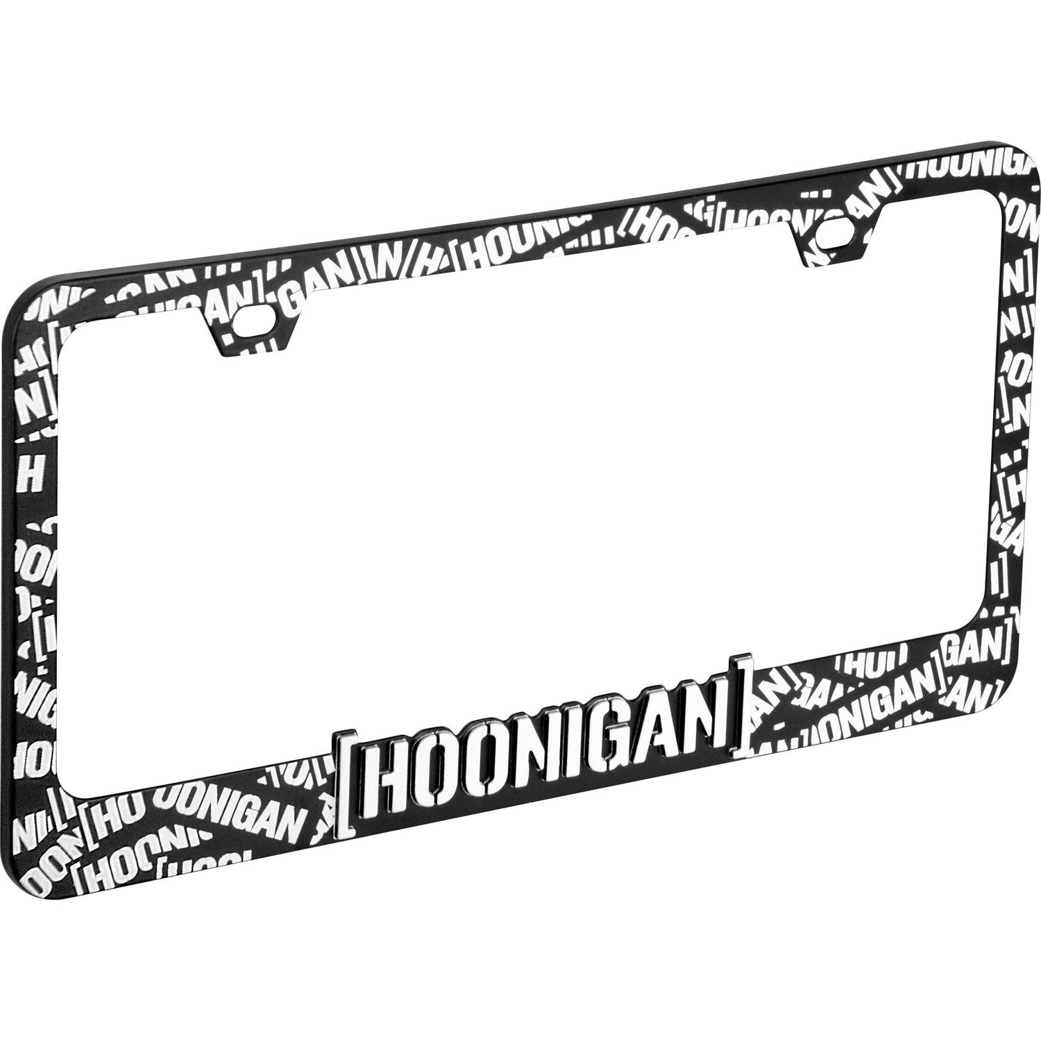 Hoonigan Black Scatter License Plate Frame | AutoZone
