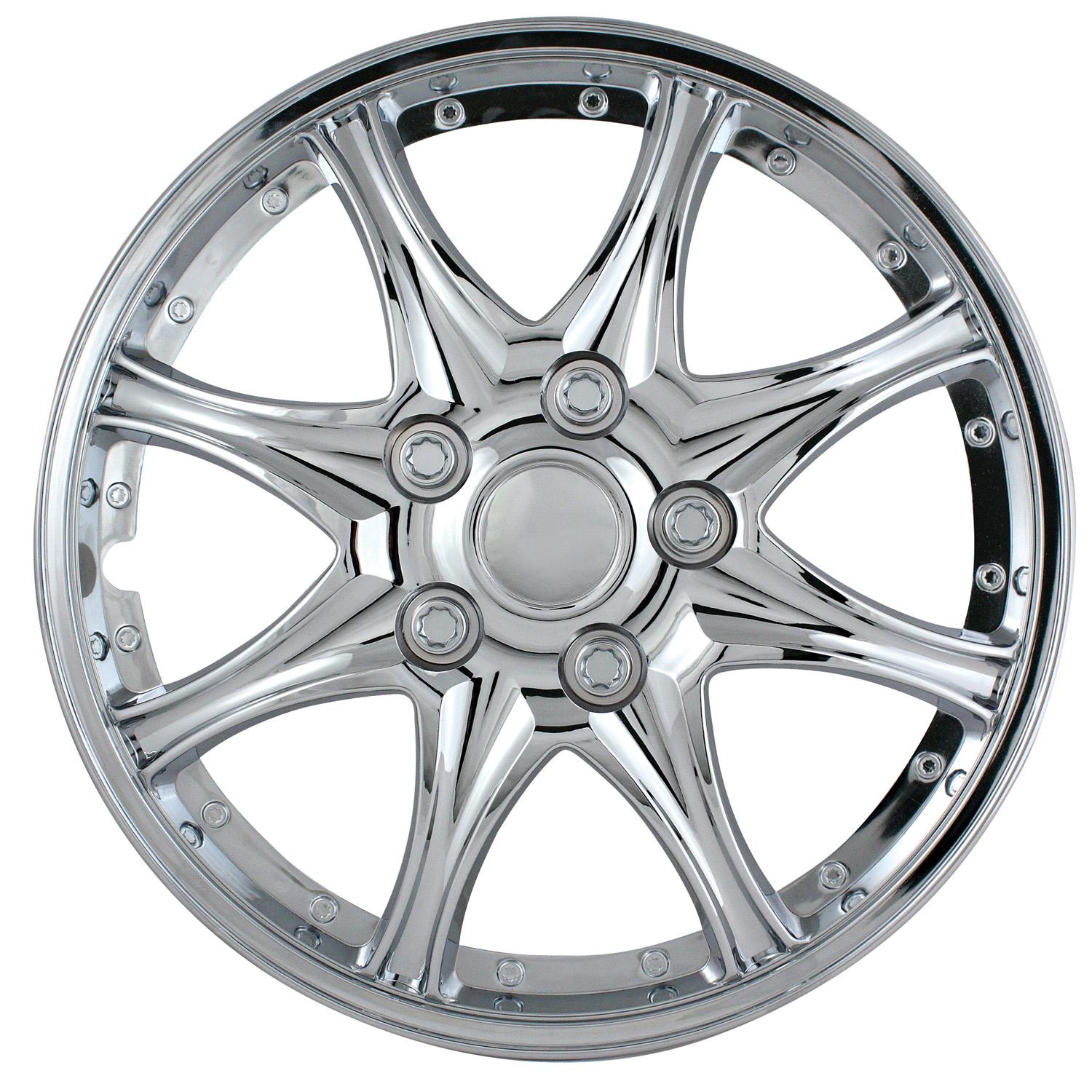 Pilot Chrome 14in 8 Star Wheel Cover 4 Piece | AutoZone