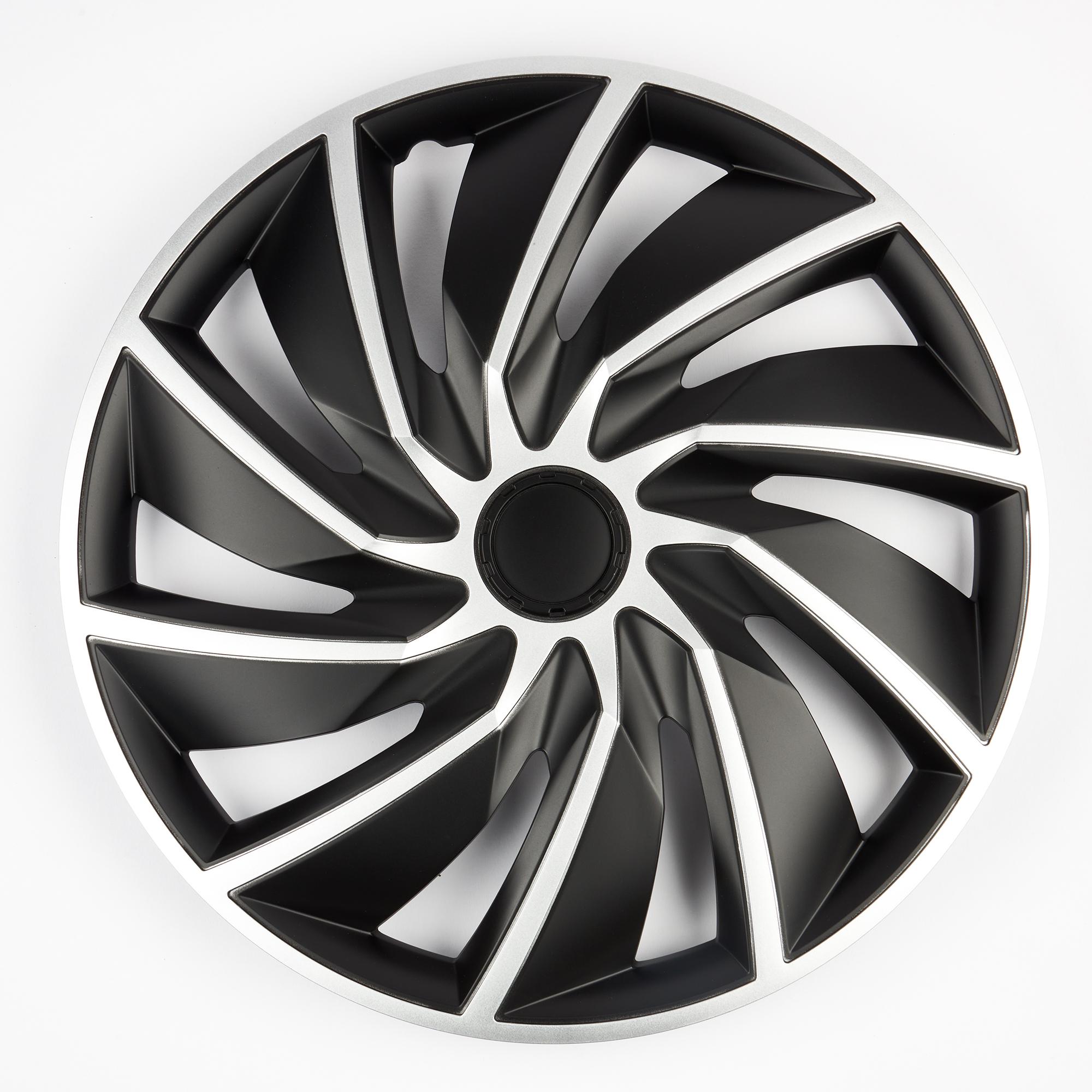 Alpena Silver and Black 16in Turbo Universal Wheel Cover | AutoZone