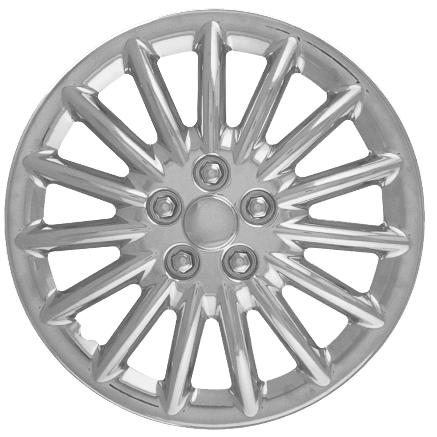 Coast to Coast Chrome Plated 17in 15 Spoke Plastic Universal Wheel ...