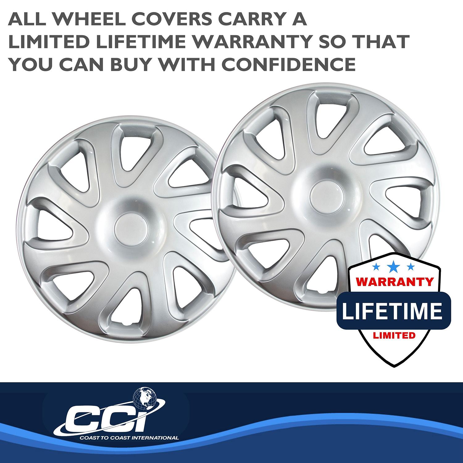 Coast To Coast Silver 14in Wheel Cover/Hub Cap 4 Piece IWC40414S