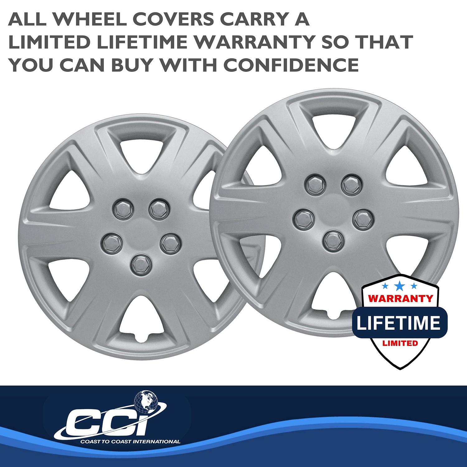 Coast To Coast Silver 15in Wheel Cover/Hub Cap 4 Piece IWC42215S