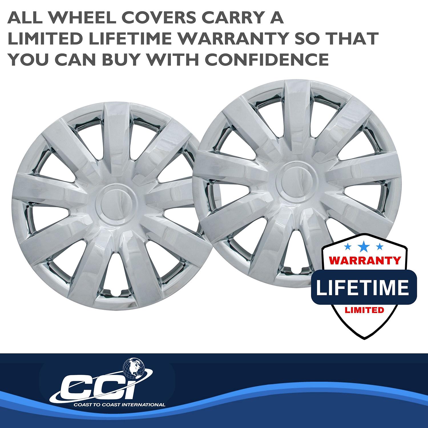 Coast To Coast Chrome Plated 15in Wheel Cover/Hub Cap 4 Piece
