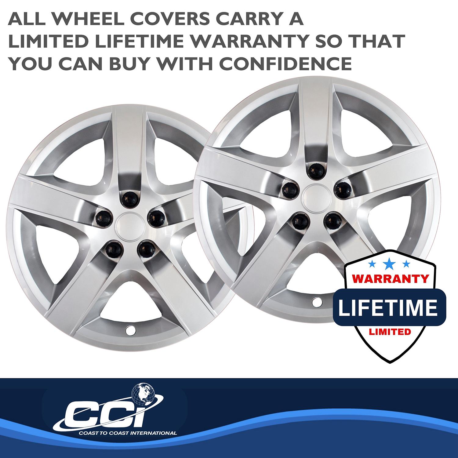 Coast To Coast Silver 17in Wheel Cover/Hub Cap 4 Piece IWC43517S