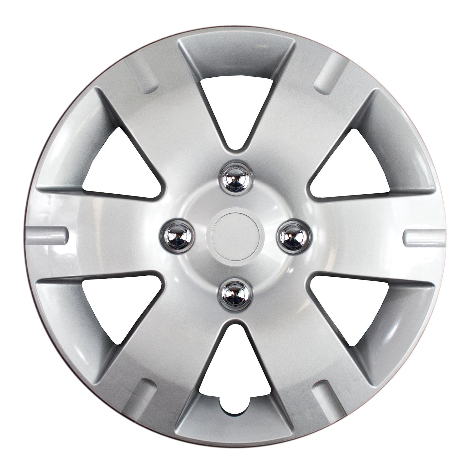 asendadaクッション　芯付き　Network Silver 65x65cm Coast To Coast Silver 15in Wheel Cover/Hub Cap 4 Piece IWC43615S