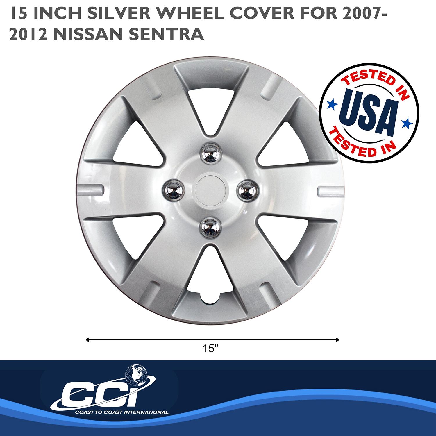 Coast To Coast Silver 15in Wheel Cover/Hub Cap 4 Piece IWC43615S