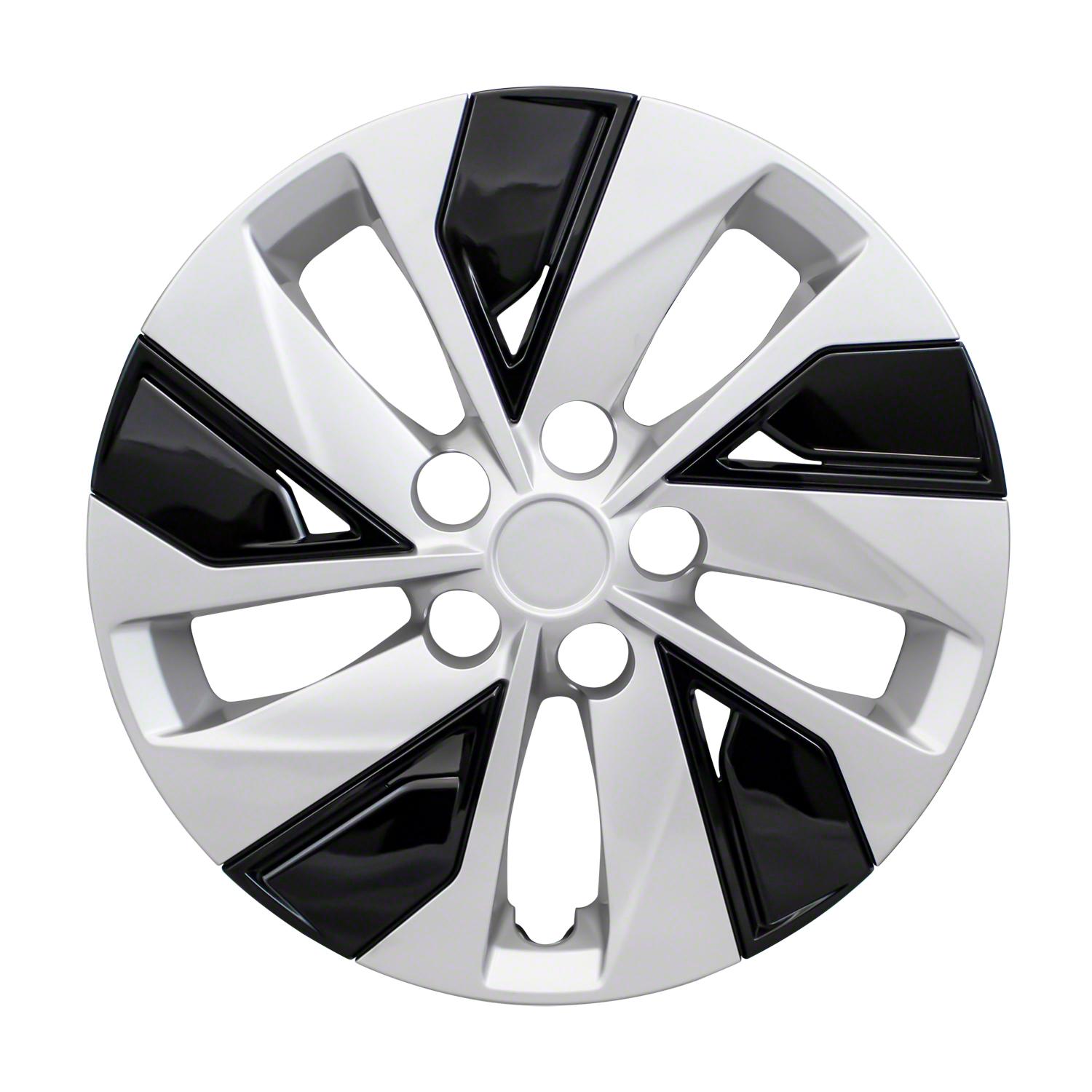 Coast To Coast Silver/Black 16in Wheel Cover/Hub Cap 4 Piece IWC53816SB for Mazda 3