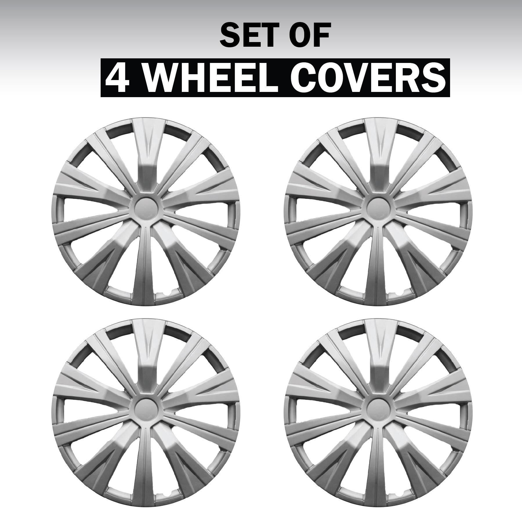 Autosmart Silver 16in Plastic Universal Wheel Cover 4 Piece | AutoZone