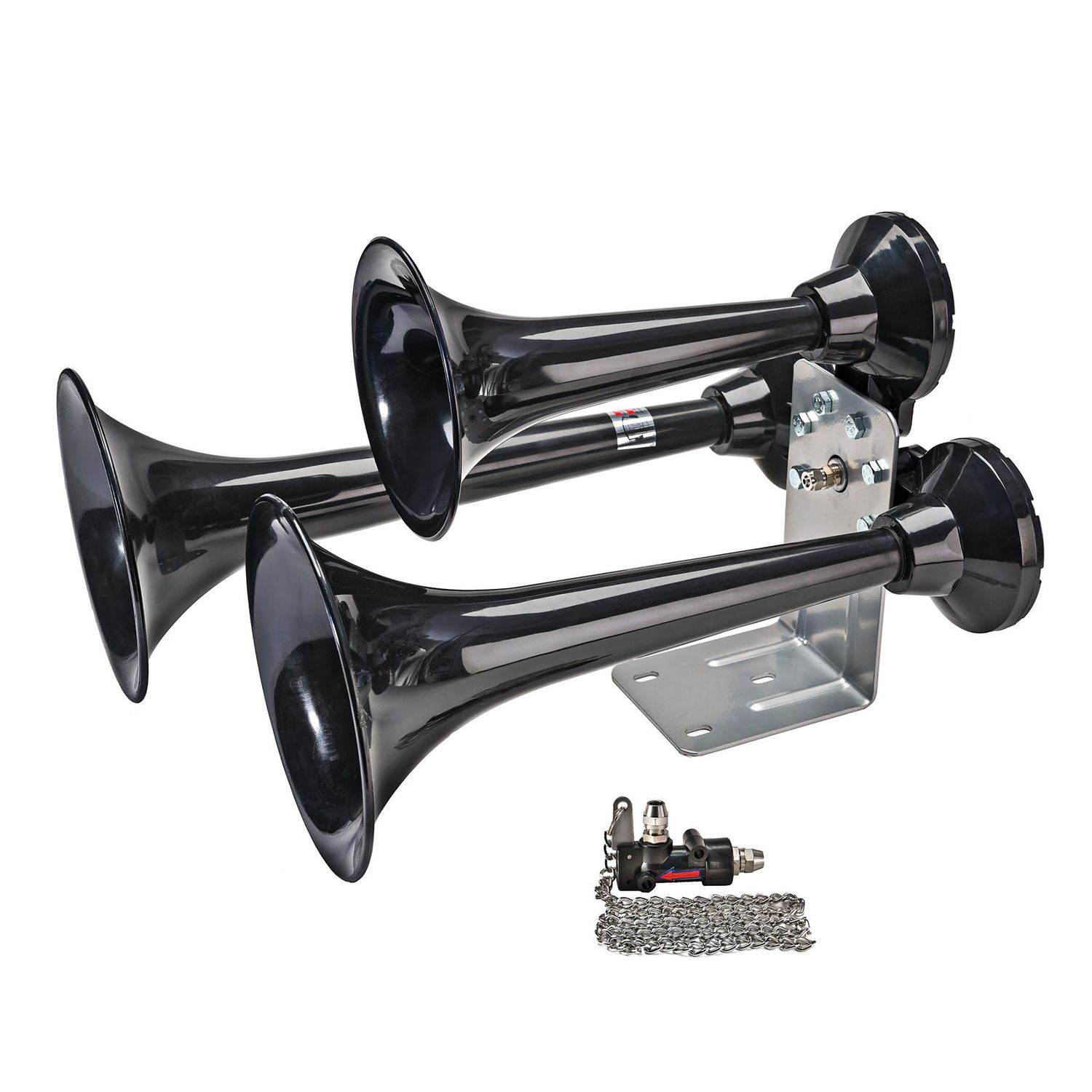 Wolo Black Siberian Express Trumpet With Lanyard Valve Air Horn 3