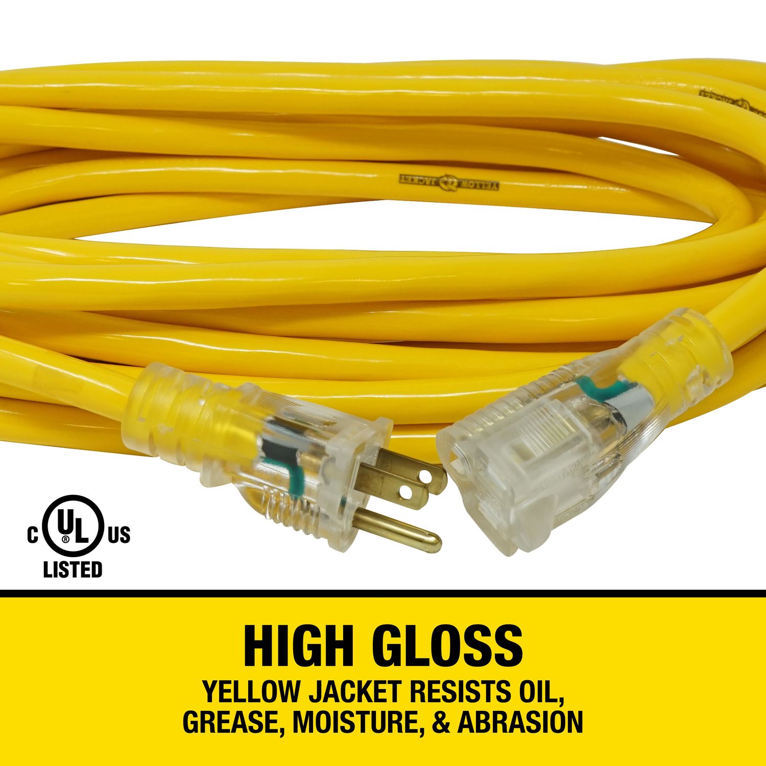 Yellow Jacket 14/3 25Ft Medium Duty Extension Cord | AutoZone