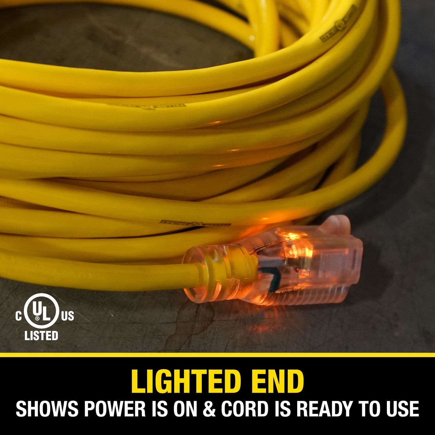 Yellow Jacket 14/3 50Ft Medium Duty Extension Cord