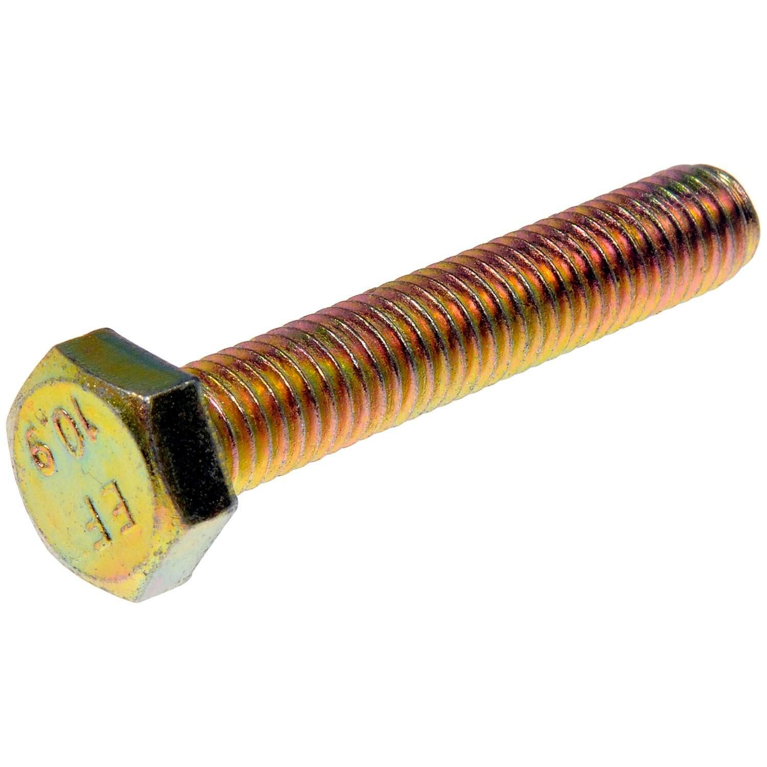 M8-1.25 X (Choose Length) Class 10.9 Hex Cap Screws – Zinc Yellow Finish, Metric