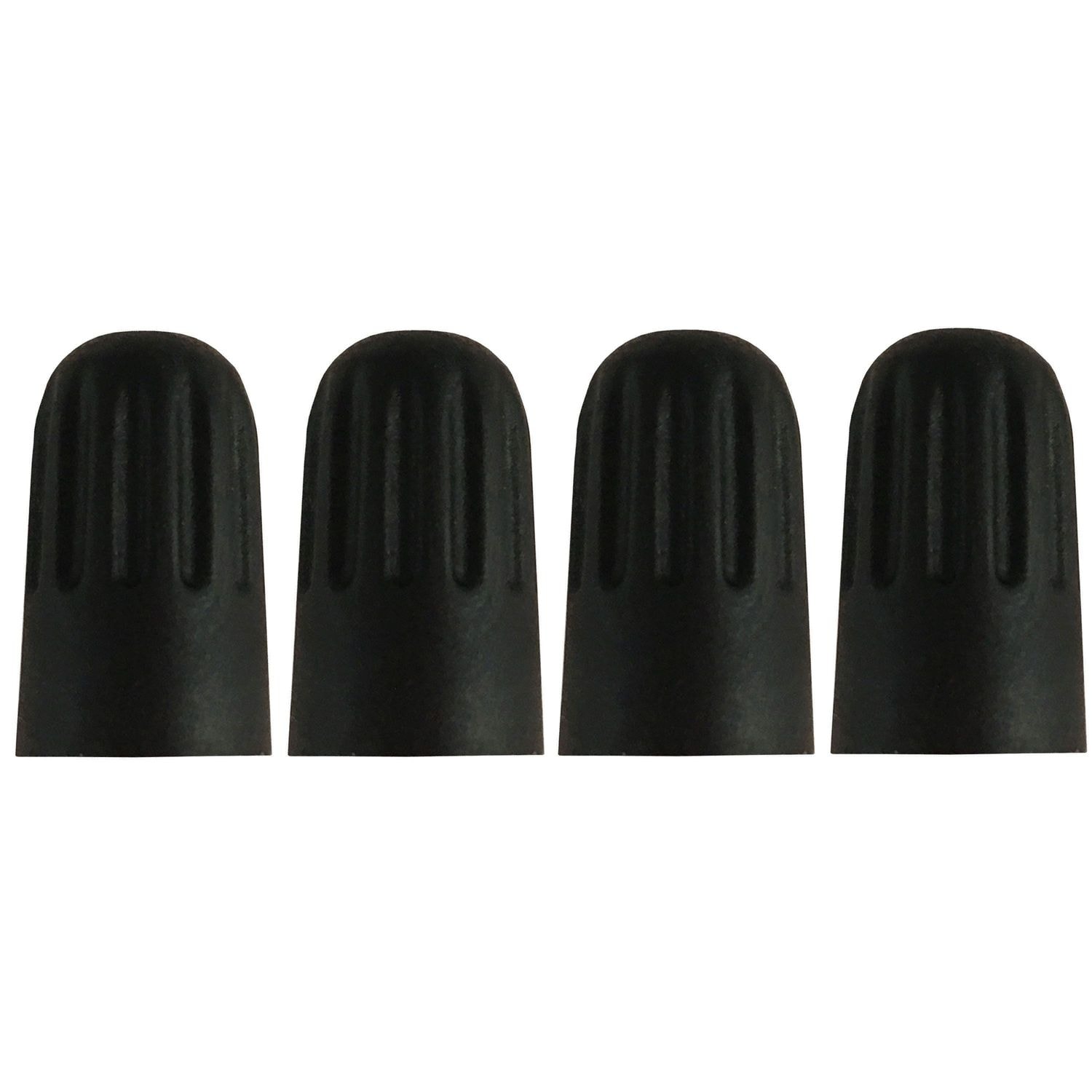 Slime Black TPMS Tire Valve Stem Caps for Chevrolet Spark