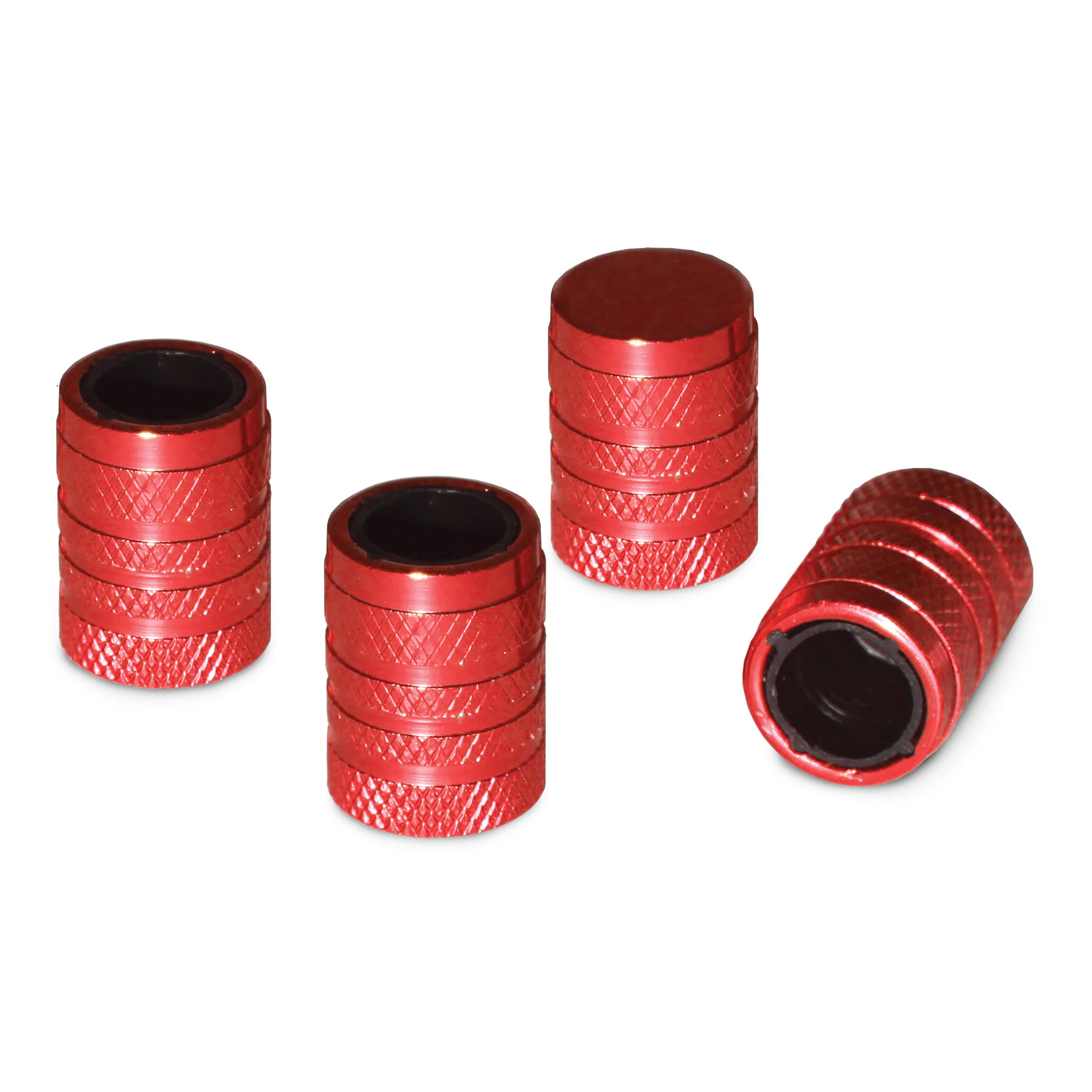 Slime Ruby Red Barrel Tire Valve Stem Cap for Chevrolet Spark