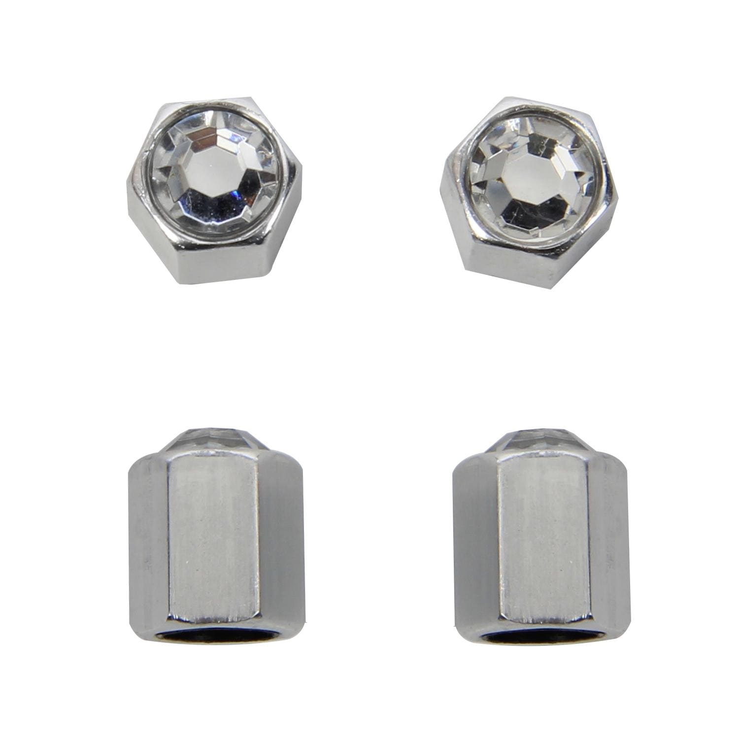Pilot Crystal Valve Stem Caps 1 Pair for Chevrolet Spark
