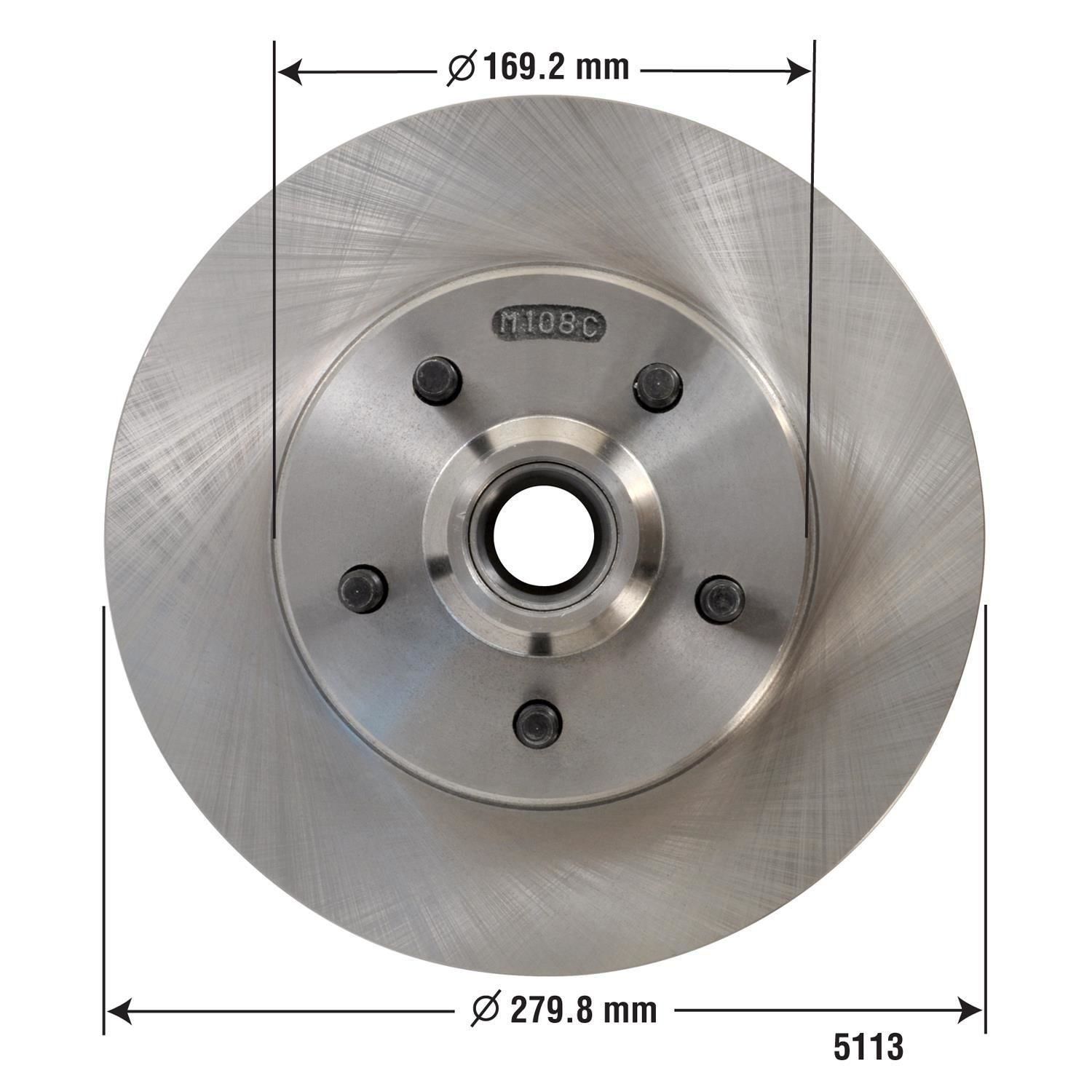 Duralast Disc Brake Rotor and Hub Assembly 5113 | AutoZone
