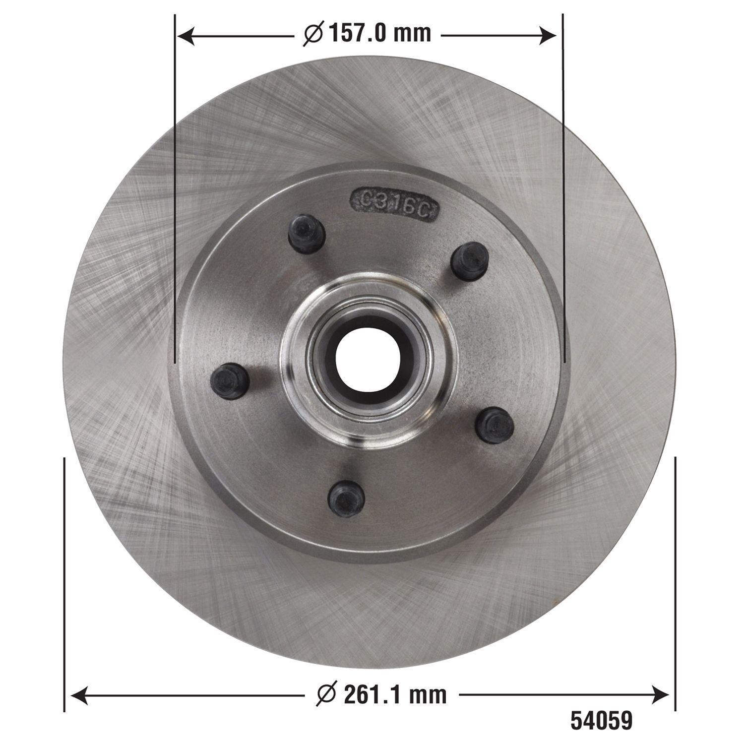 Duralast Brake Rotor 54059 | AutoZone