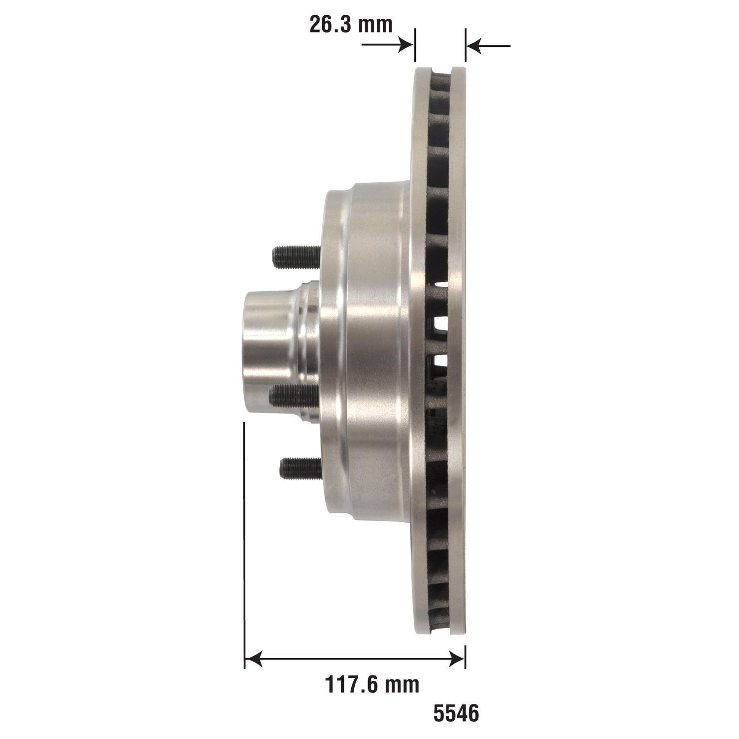 Duralast Disc Brake Rotor and Hub Assembly 5546 | AutoZone