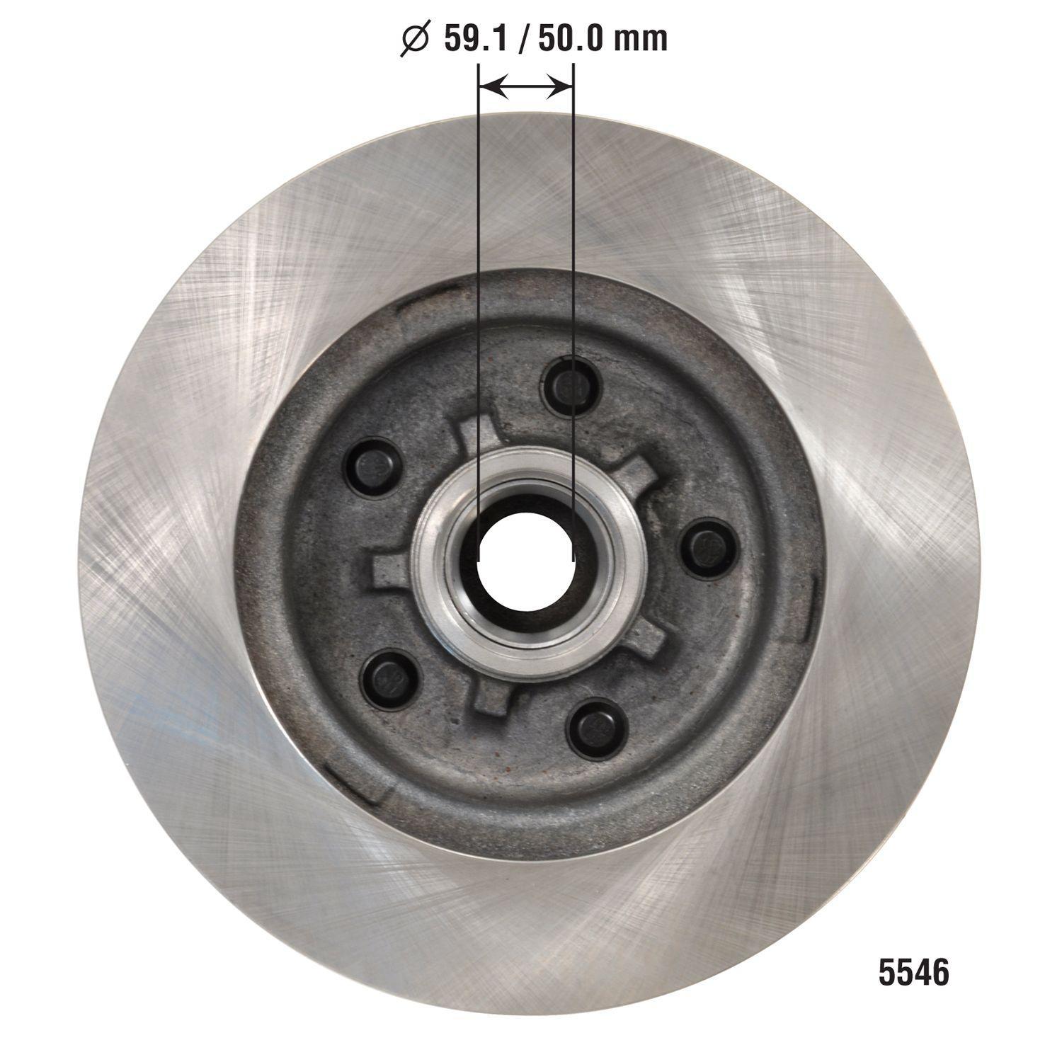 Duralast Disc Brake Rotor and Hub Assembly 5546 | AutoZone