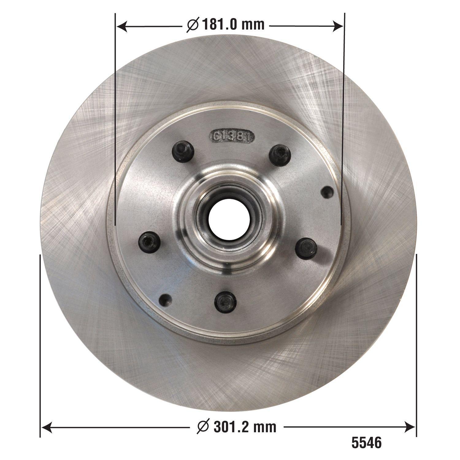 Duralast Disc Brake Rotor and Hub Assembly 5546 | AutoZone