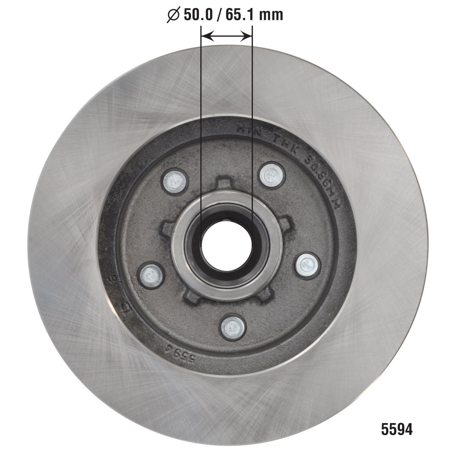 Duralast Disc Brake Rotor and Hub Assembly 5594 | AutoZone