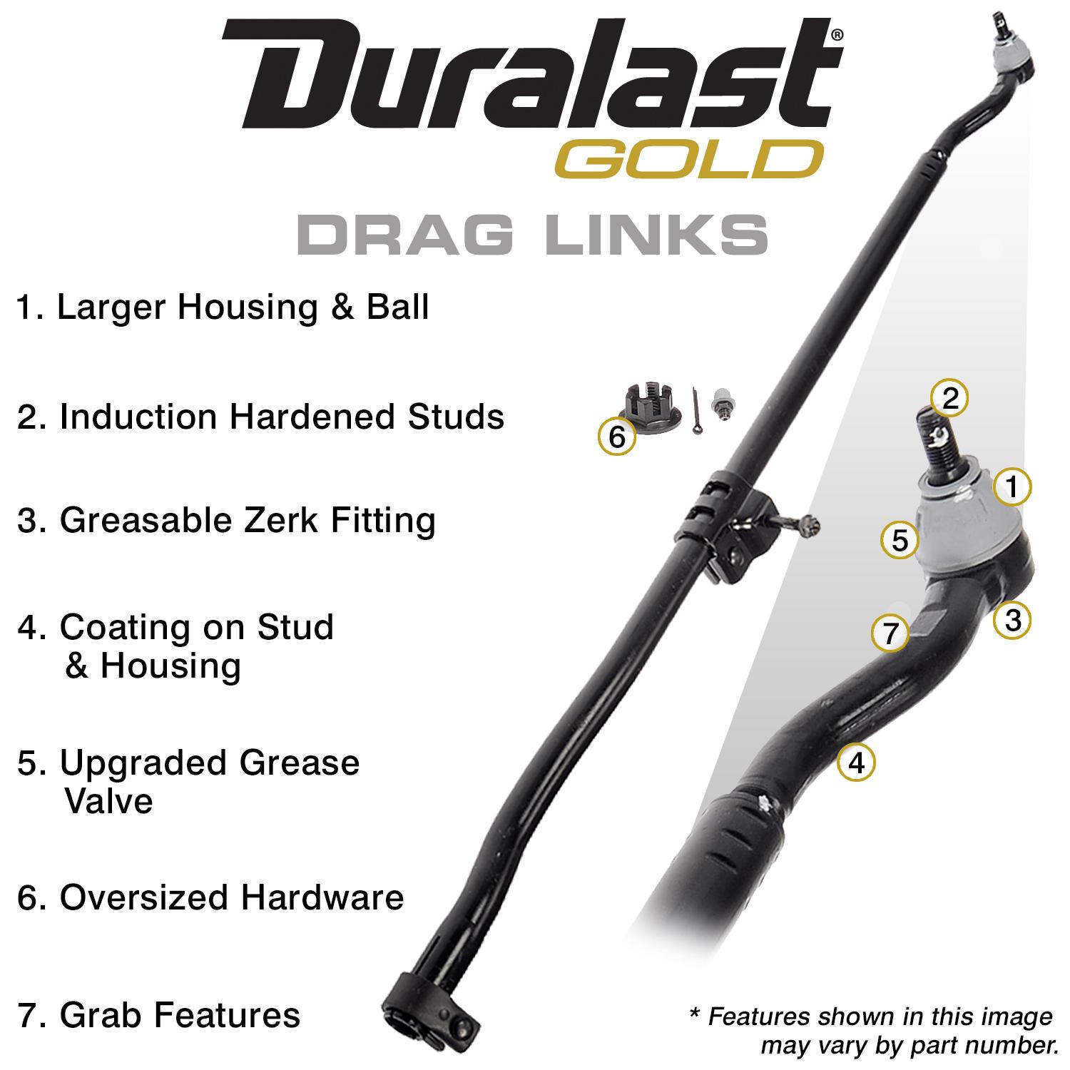 Duralast Gold Steering Drag Link GDS96142 for Ford E-350 Super Duty