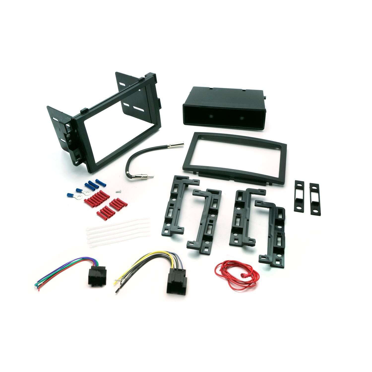 thumbnail interactive-video image 1 of Double DIN Stereo Installation Kit For Select 2000-2013 GM Vehicles – Black, New 1 of 2