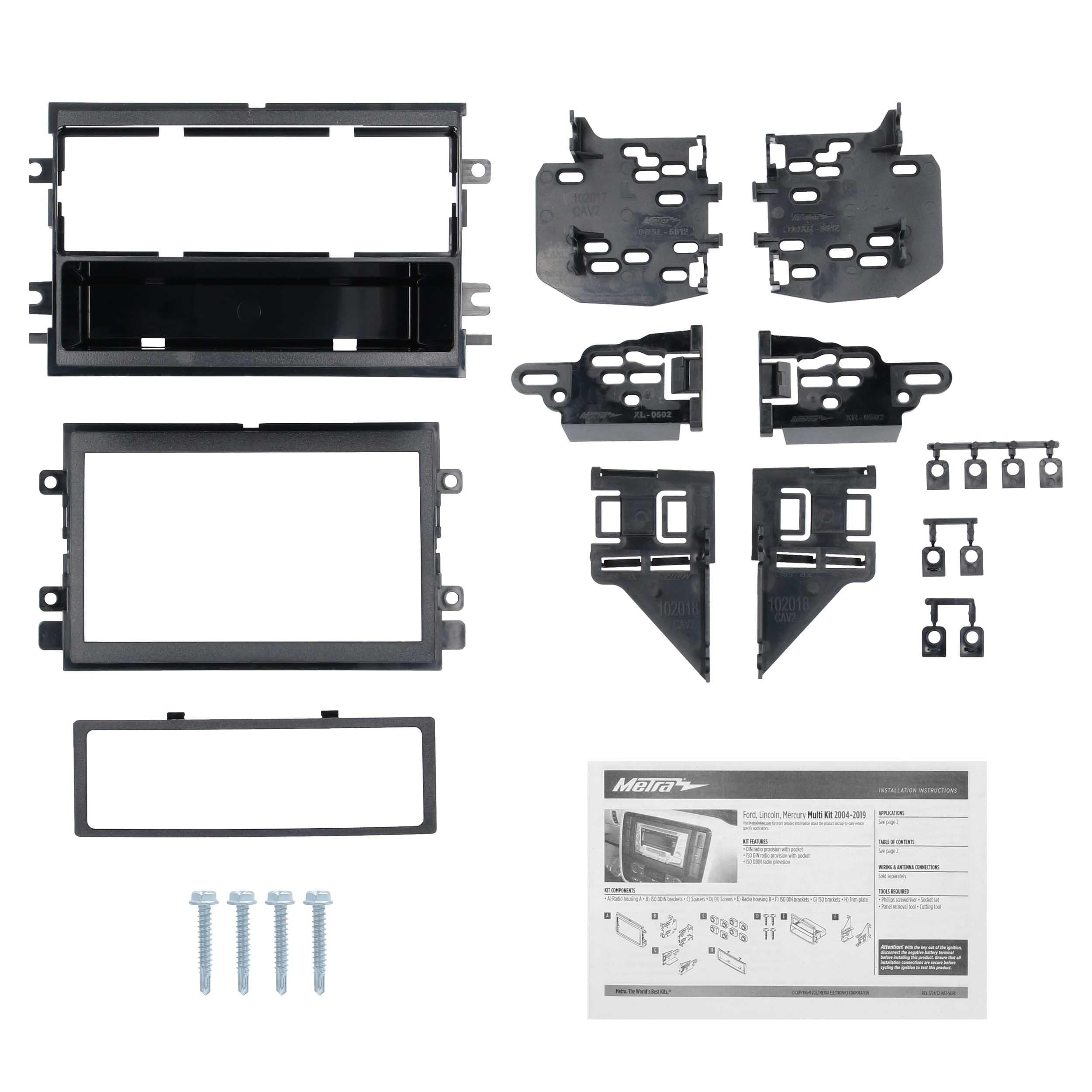 Kit Metra DIN for Installation Stereo Dash FDDK2 DIN⁄Double