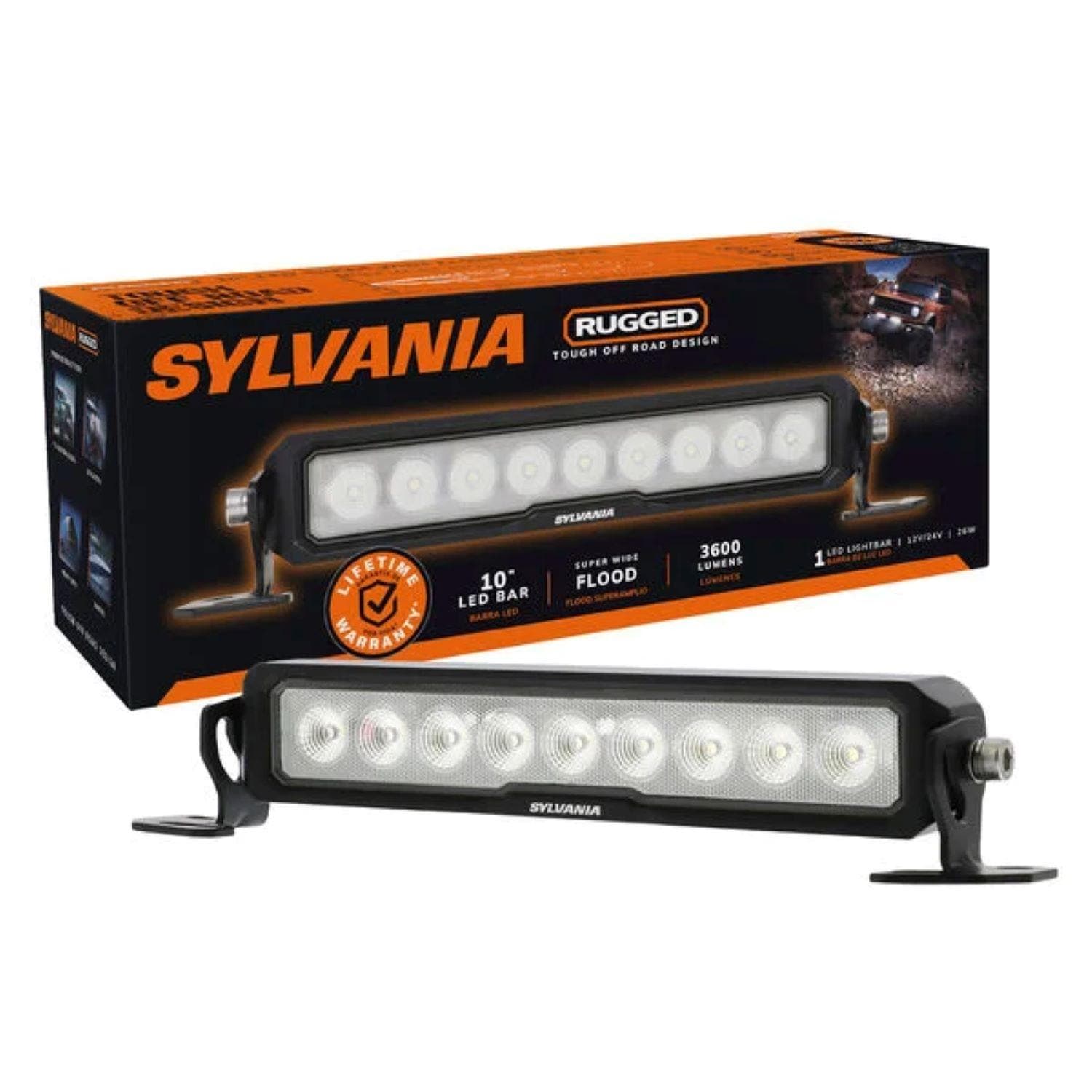 Sylvania 10in Rugged LED Flood Light Bar | AutoZone