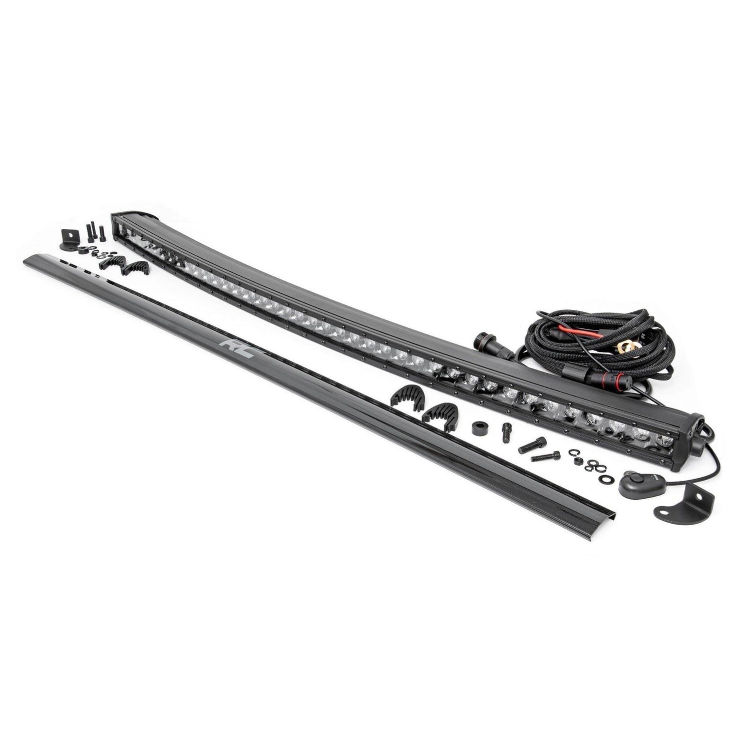 Rough Country 40in Black Series Curved Single Row LED Light Bar 72740BL ...