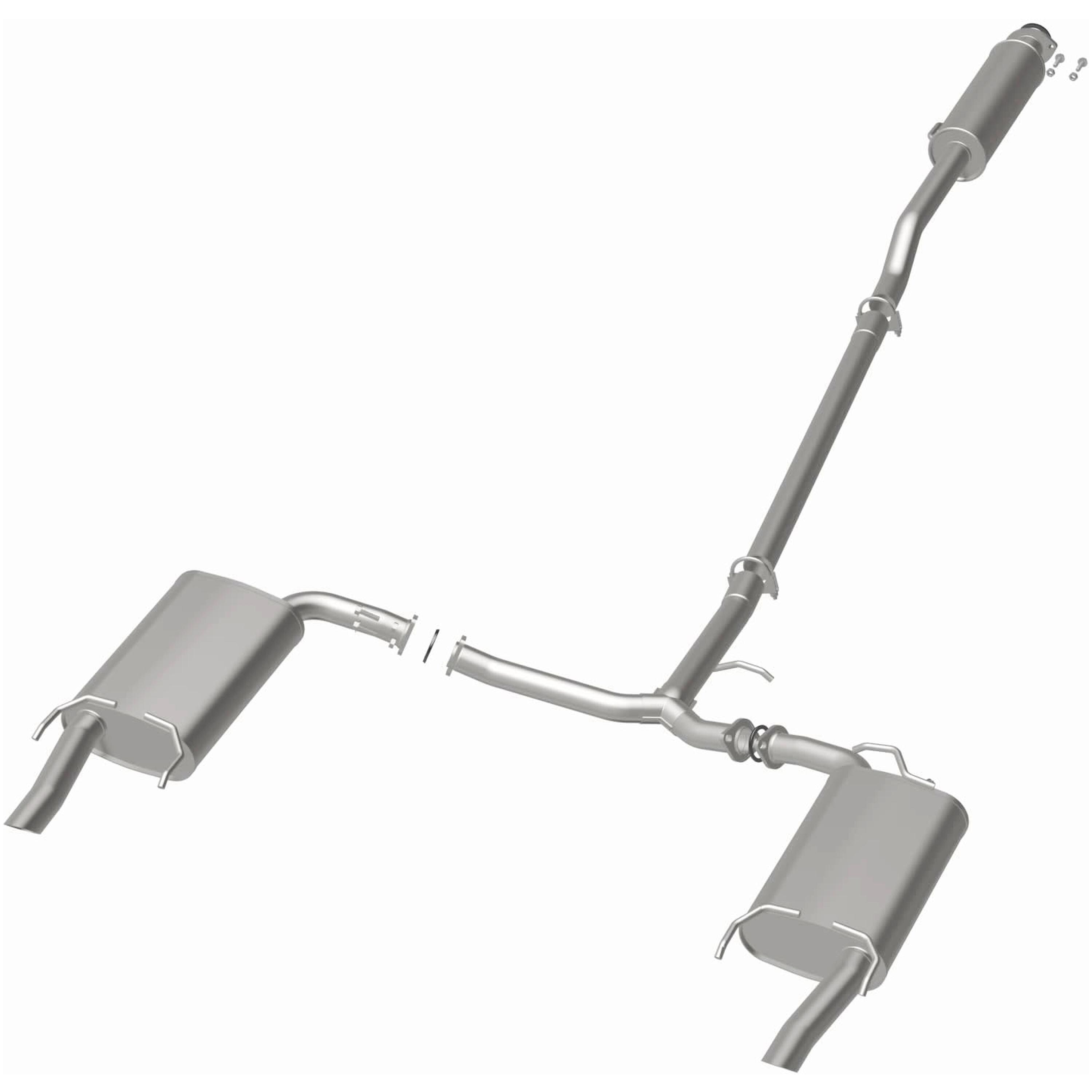 thumbnail image 2 of Northeastern Exhaust Resonator Pipe / Muffler Kit For 2005-2012 Toyota Avalon 3.5L – Aluminized Steel, Dual Exit 2 of 2