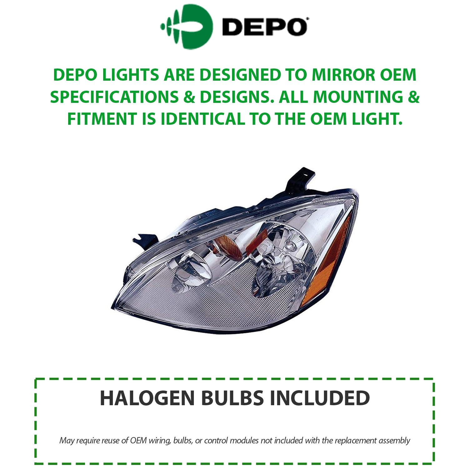 DEPO Headlight Assembly 315-1145L-ASH | AutoZone