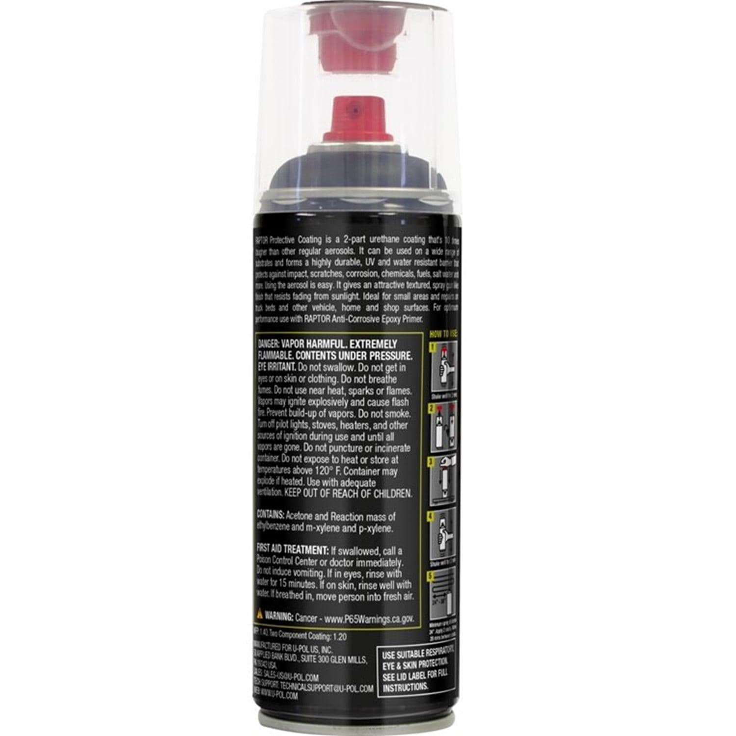 RAPTOR Raptor Black 2K Bedliner Aeros Spray Paint | AutoZone