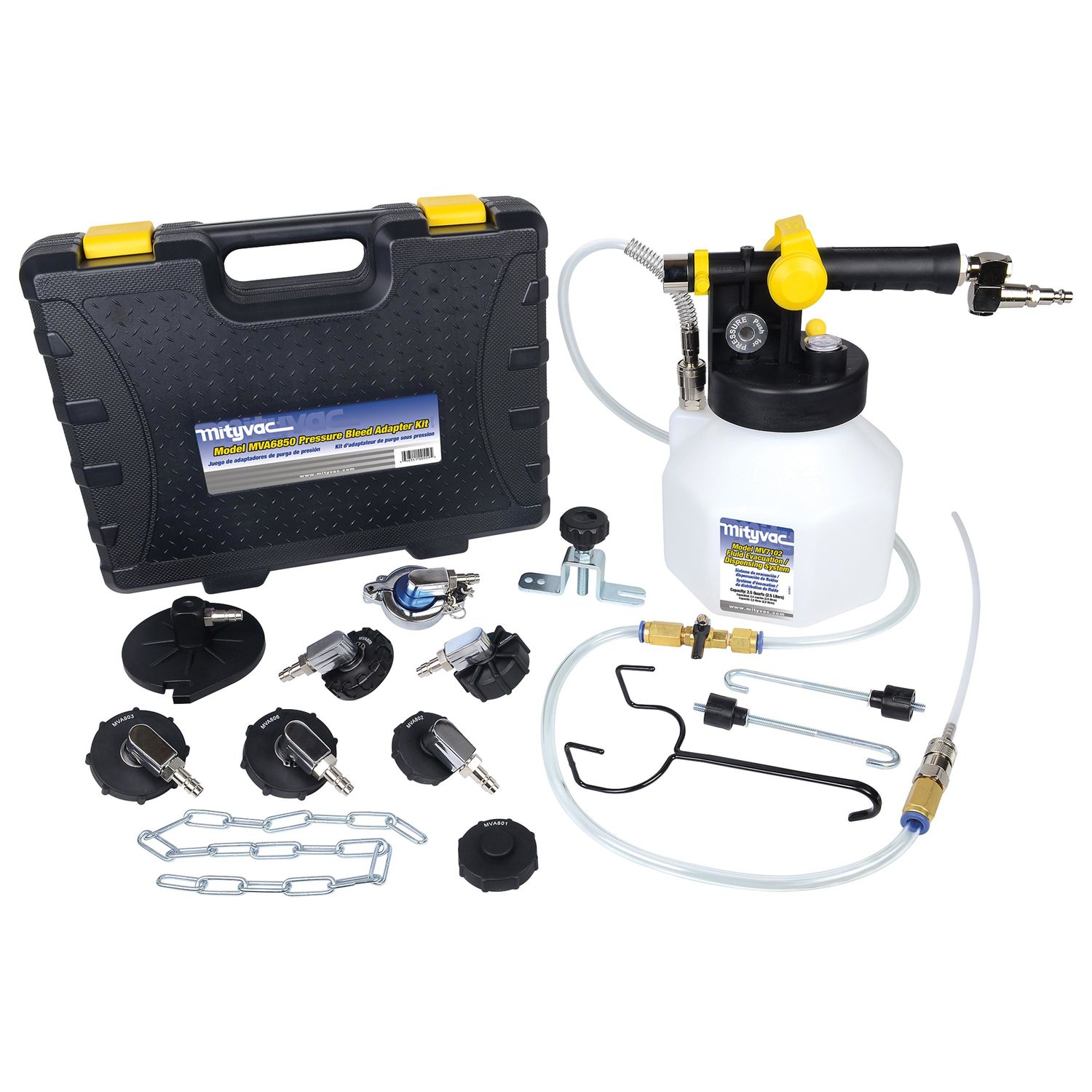 Mityvac 2.5L Pressure Brake Bleed Kit | AutoZone