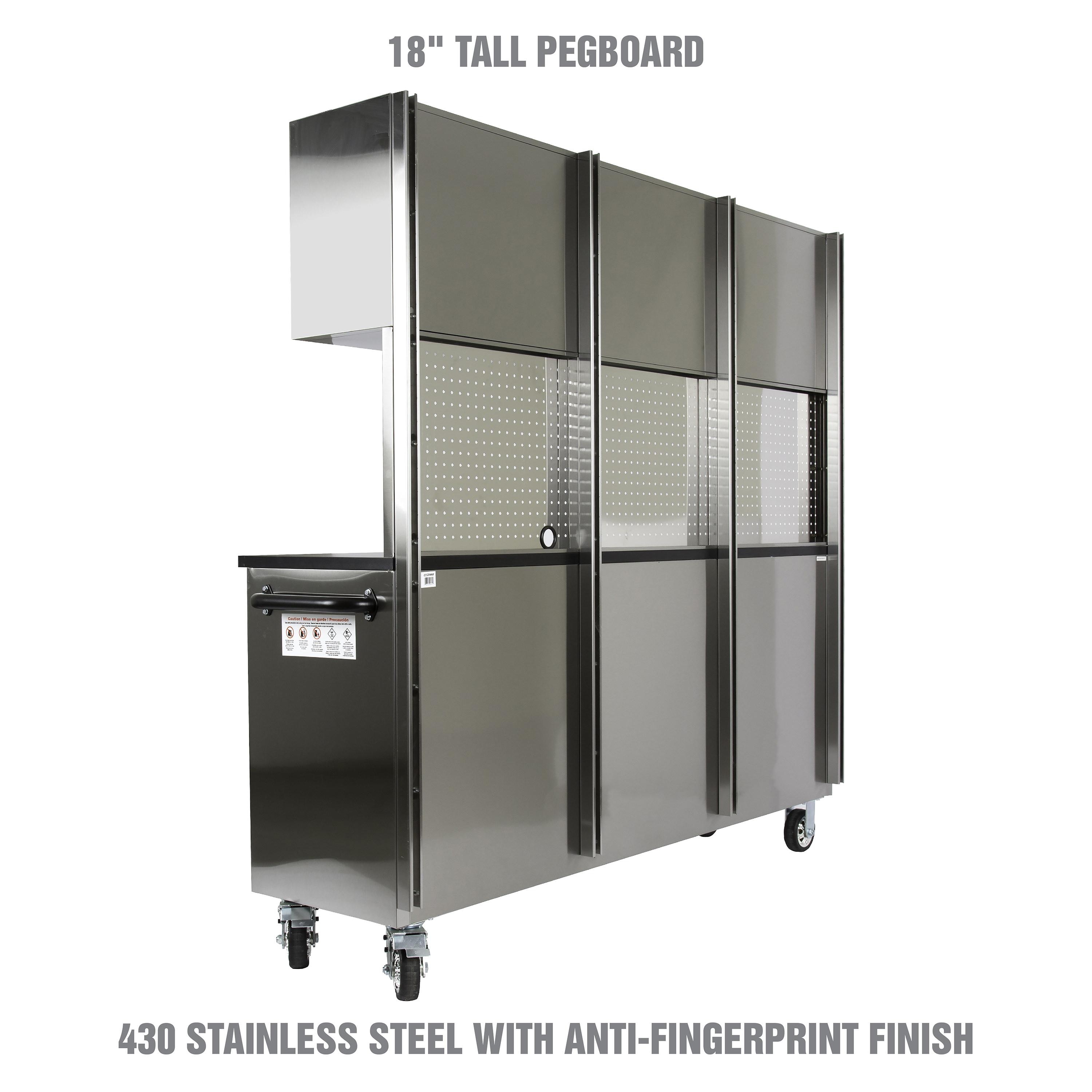 OEMTOOLS 72in 11 Drawer Stainless Steel Tool Cabinet | AutoZone