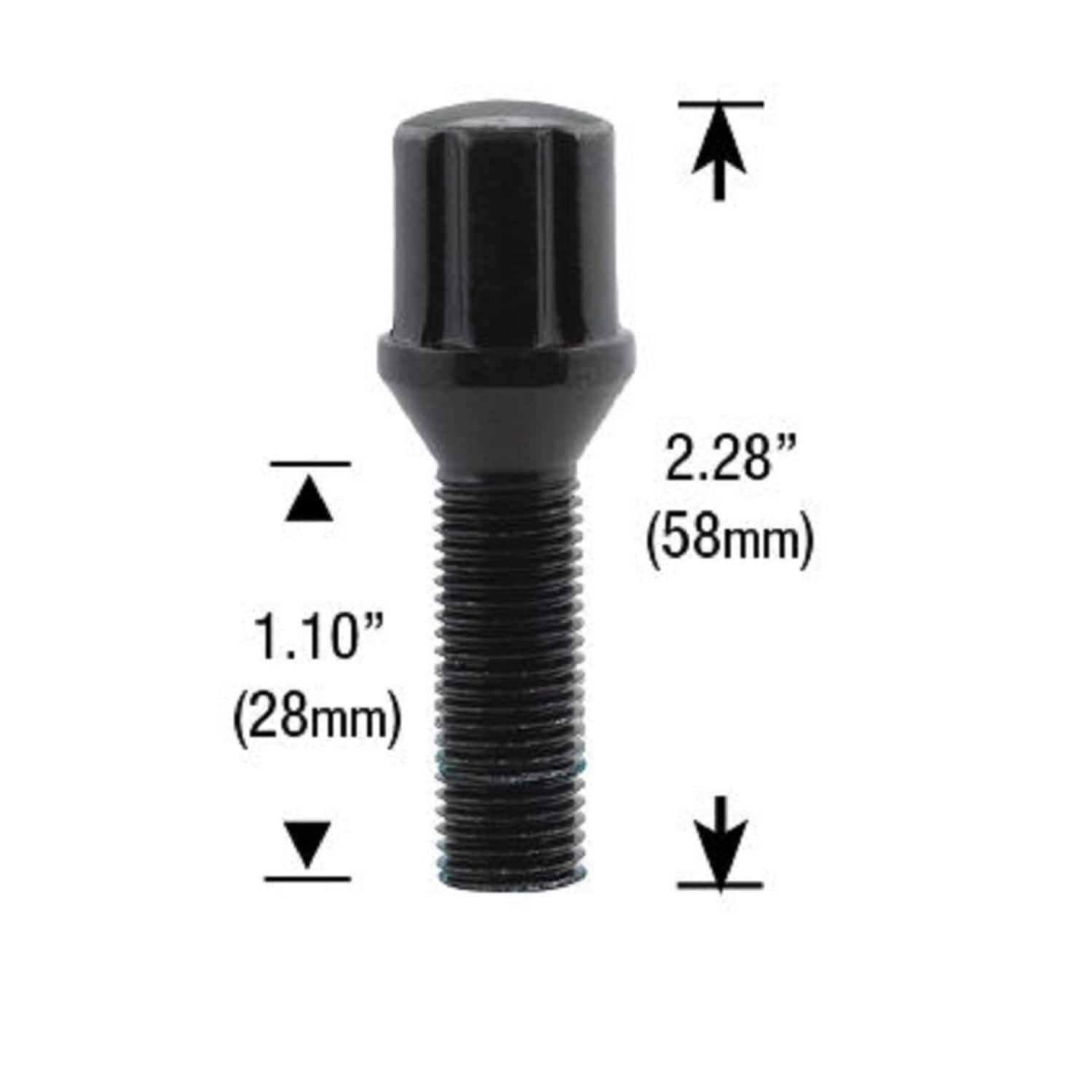 White Knight Wheel Lug Bolt 1820SPBK-4AZ | AutoZone