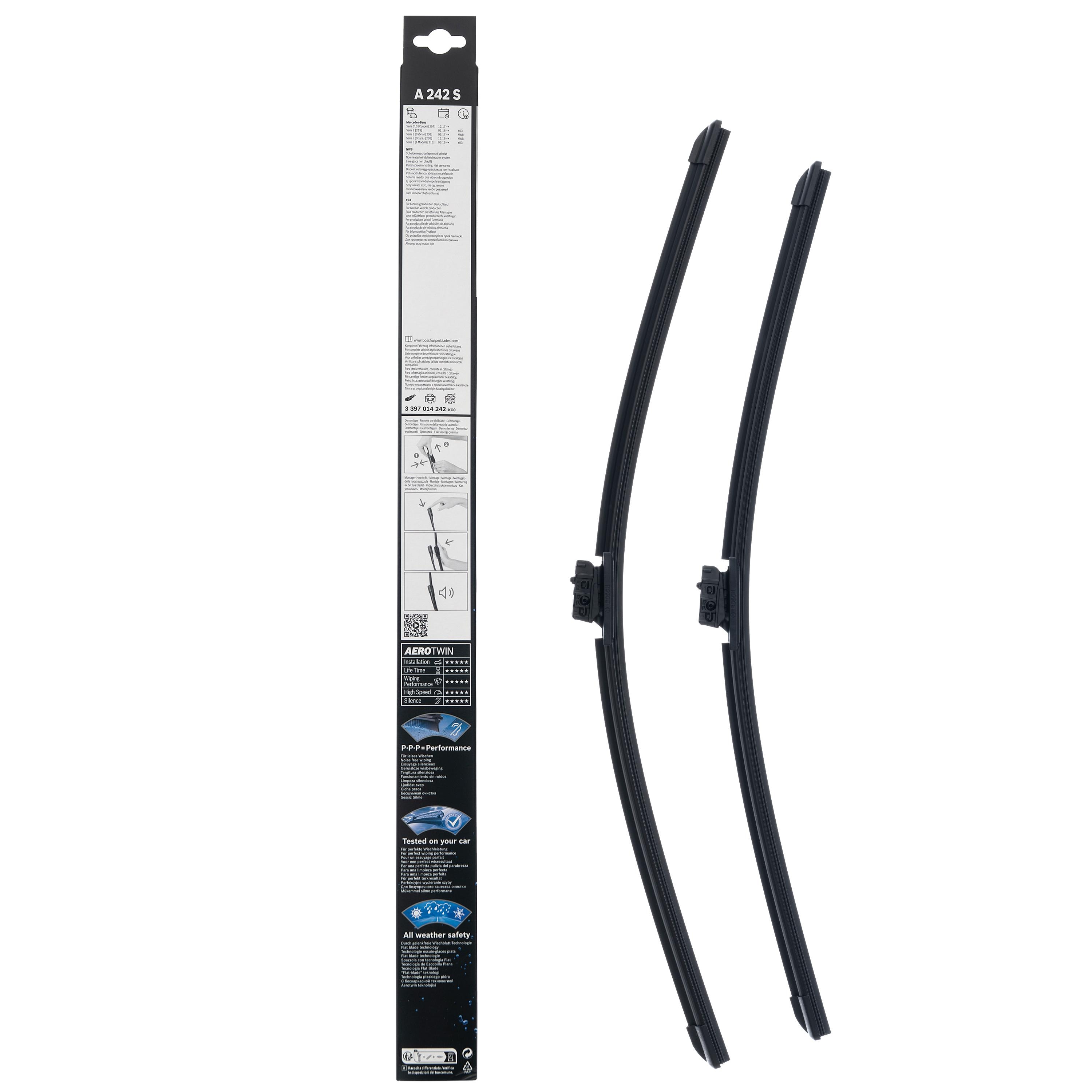 Bosch 24in and 22in Wiper Blade Set 3397014242 | AutoZone
