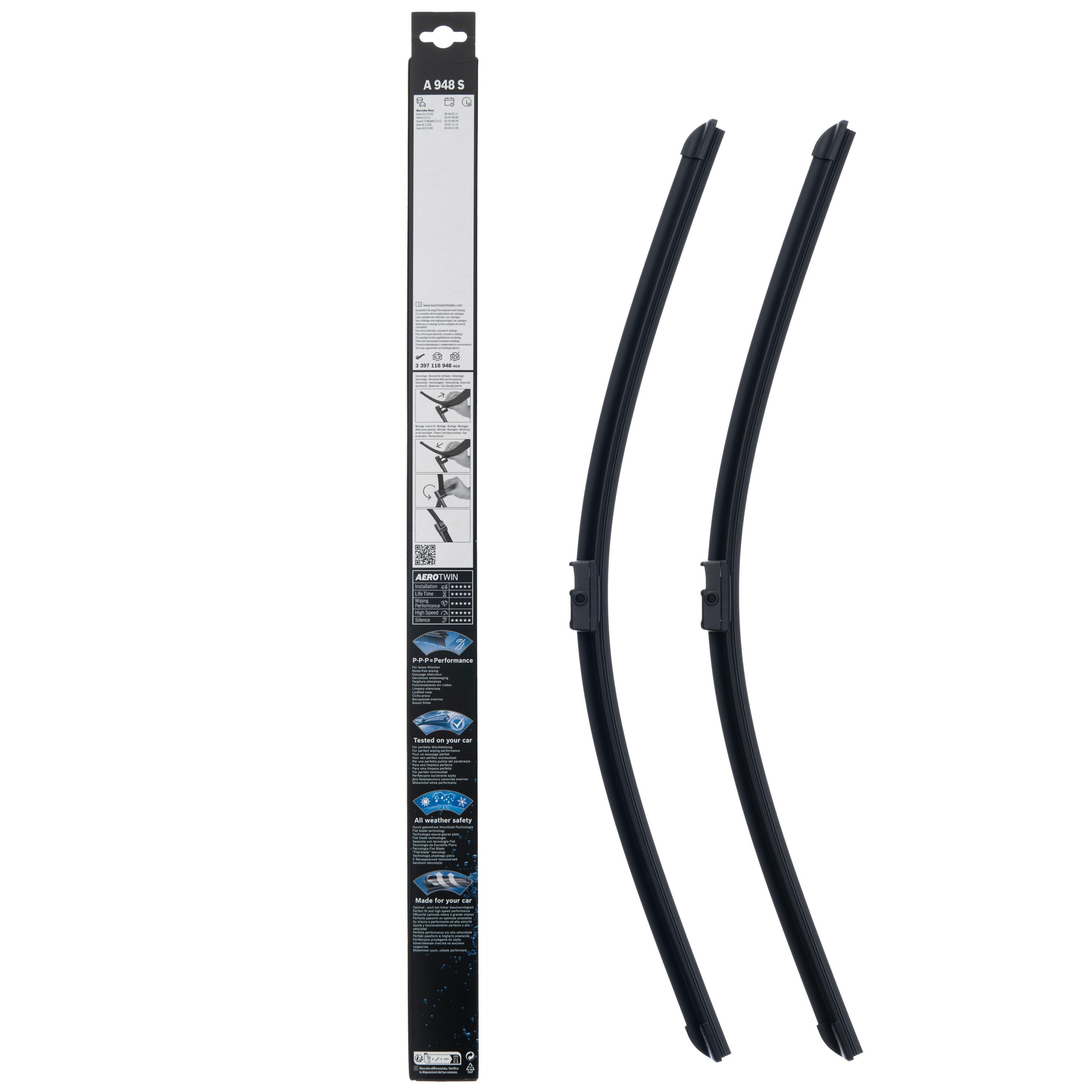 Bosch 25in and 25in Wiper Blade Set 3397118948 | AutoZone