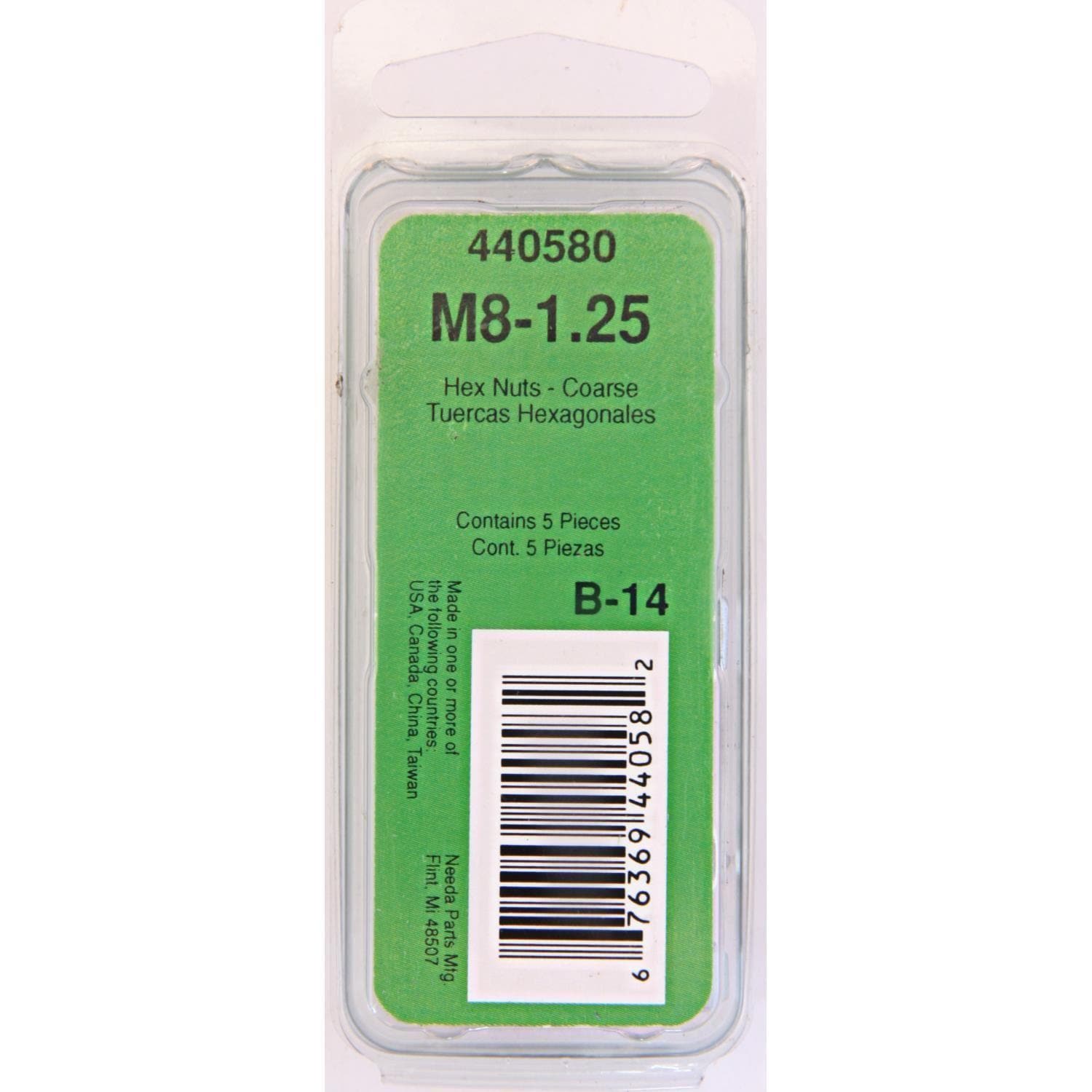 Needa Parts M8-1.25 Nut 5 Piece | AutoZone