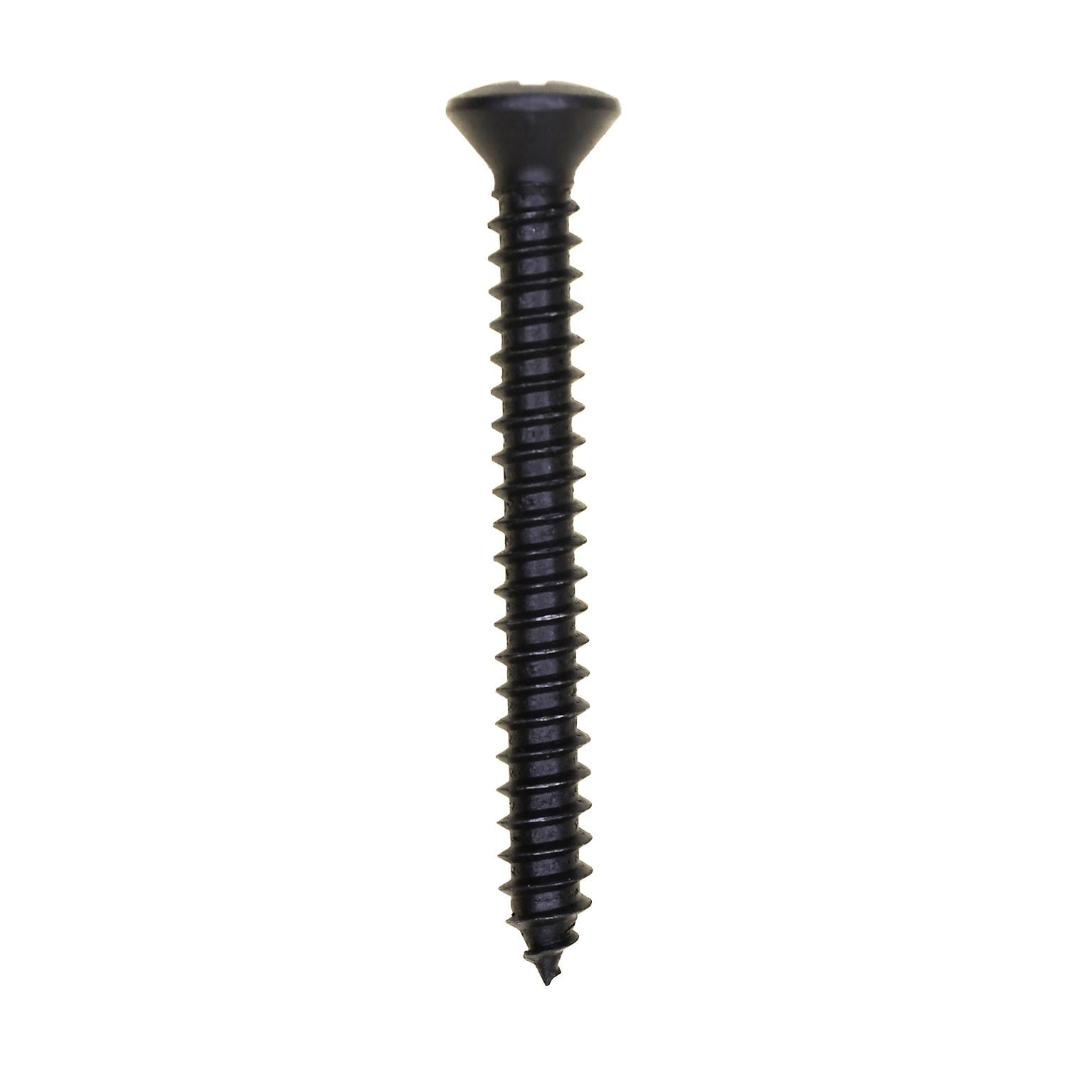Auveco No.8 x 1-1/2in Black Oxide Phillips Oval Head Tapping Screw Quantity 100 for Volvo S80