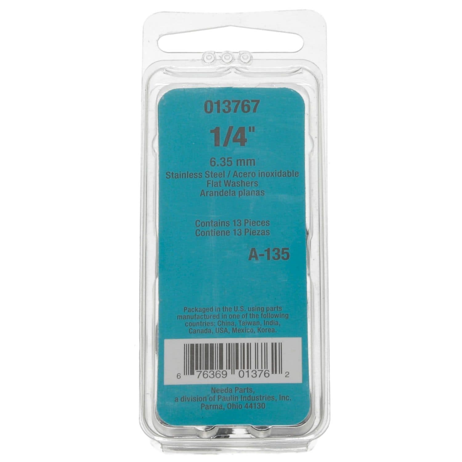 Needa Parts 1/4in Stainless Flat Washer | AutoZone