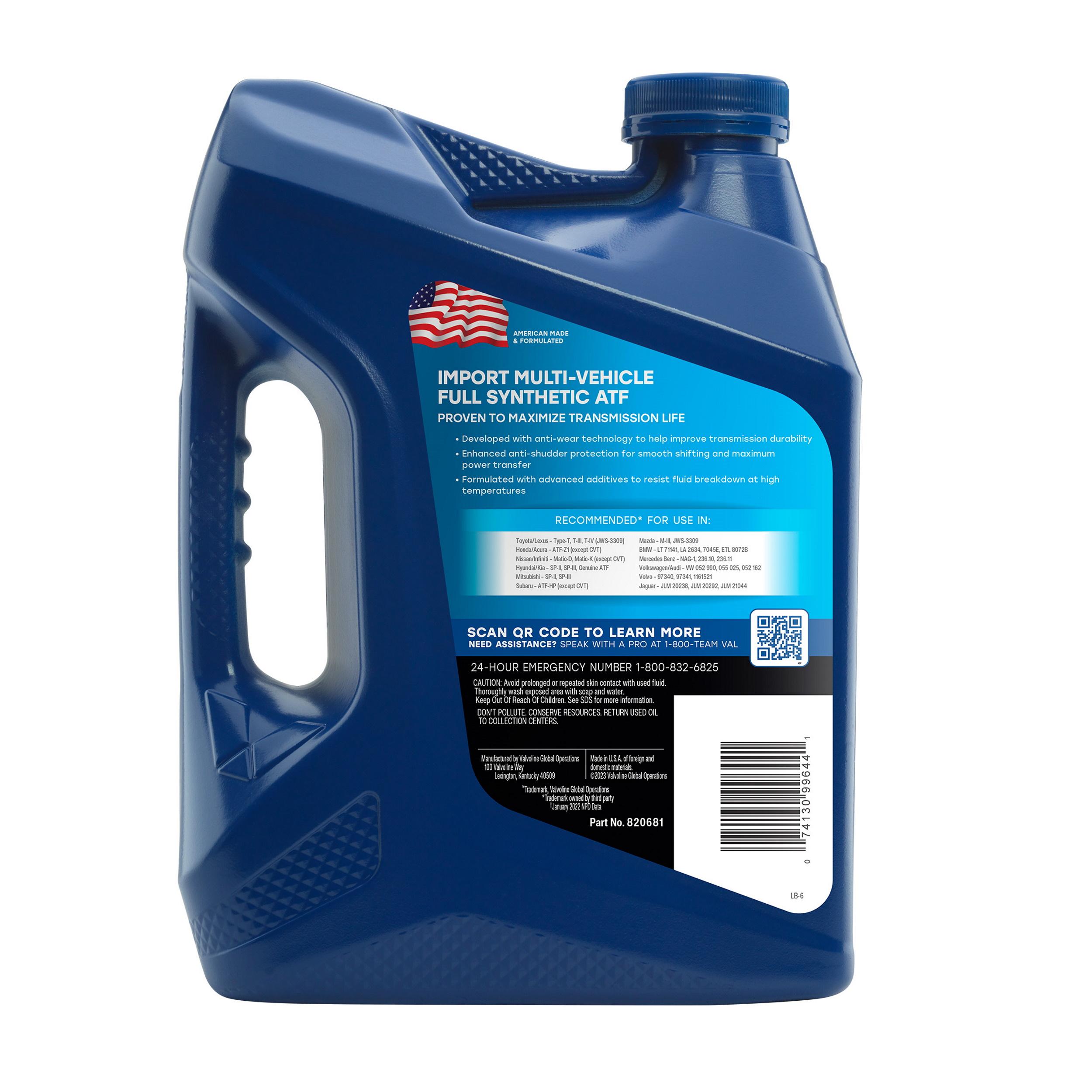 Valvoline Import Multi Vehicle Automatic Transmission Fluid 1