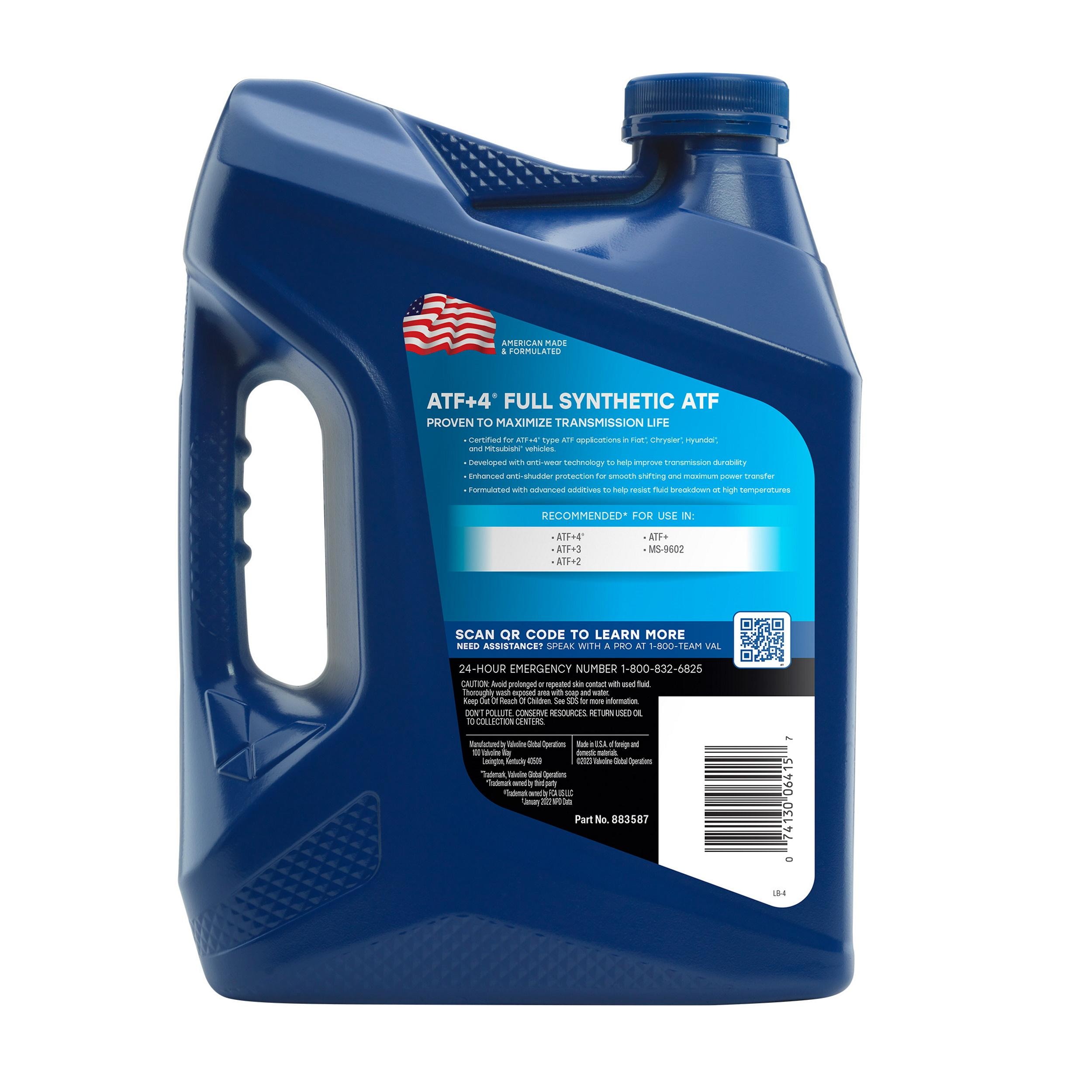 Valvoline ATF+4 Transmission Fluid 1 Gallon | AutoZone