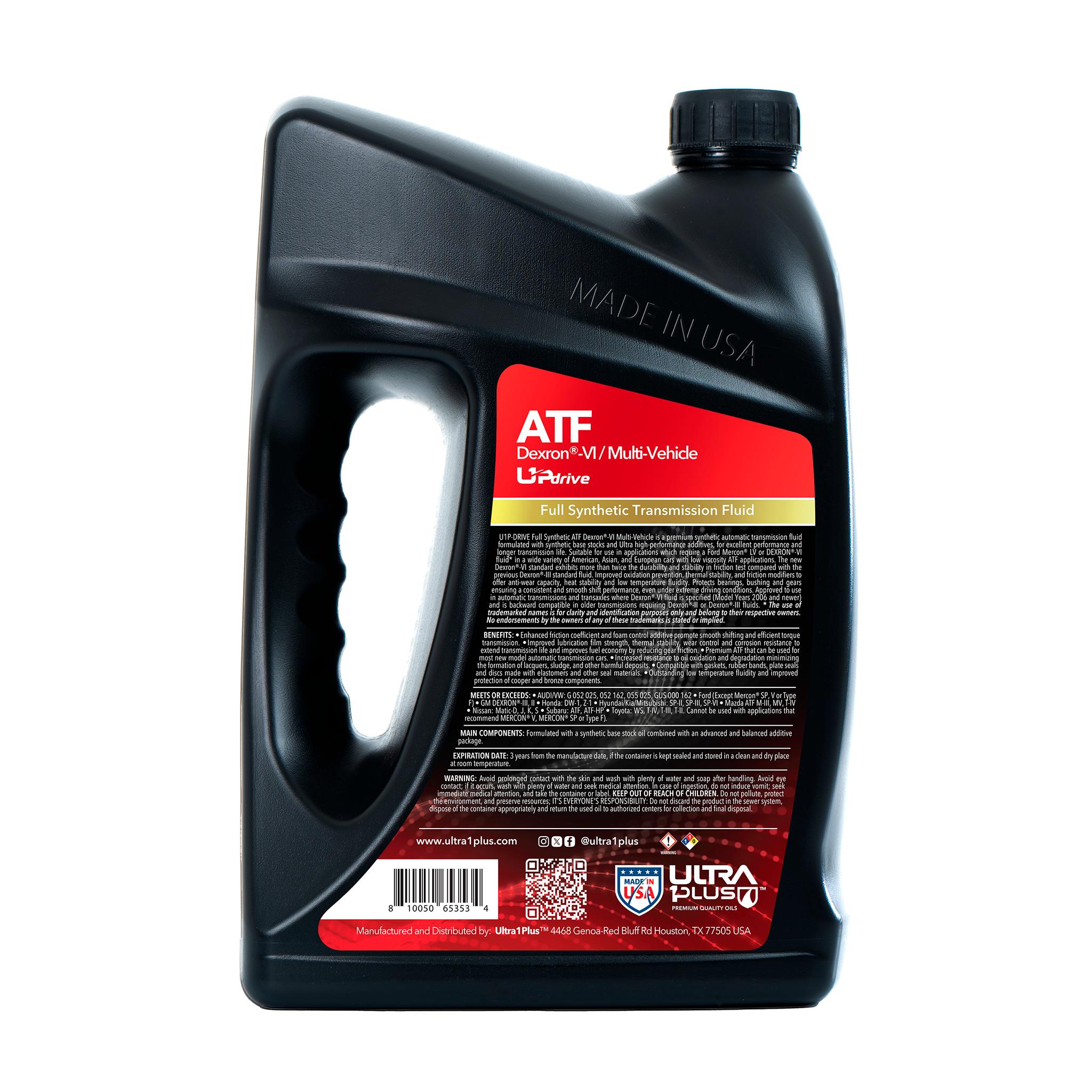 Ultra1Plus U1P-Drive Full Synthetic Automatic Transmission Fluid